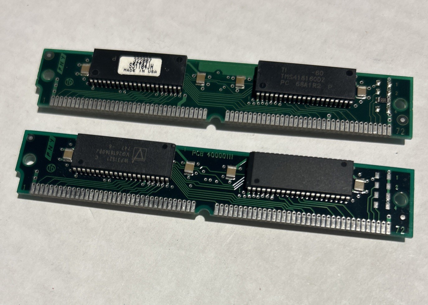 2x 8MB 72-Pin 16MB Fast Page Non-Parity 2X32 SIMM RAM Memory Mac PC Unix Apple