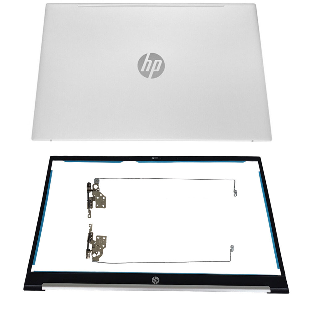 Silver Back Cover/Bezel/Hinges For HP Pavilion 15Z-EH 15-EH 15-EG Top M08901-001