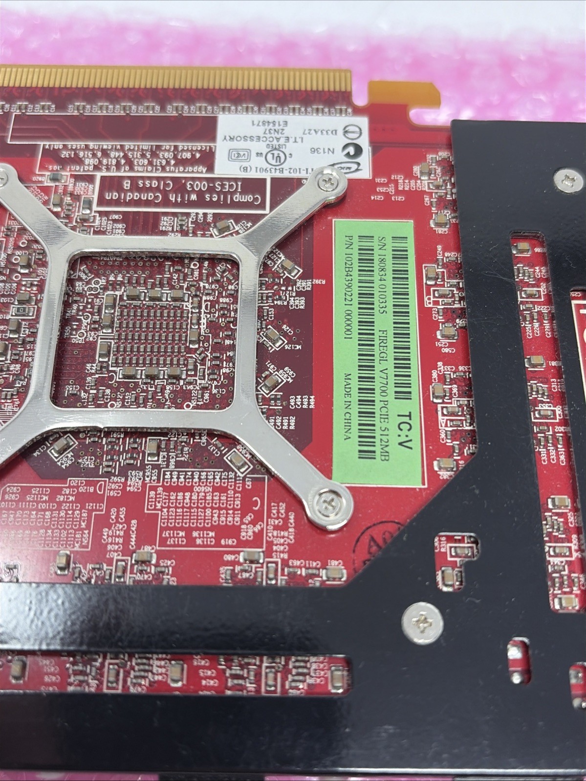Ati FireGL V7700 512MB PCIe DVI DP S.VIDEO 6PIN Works Great NOS