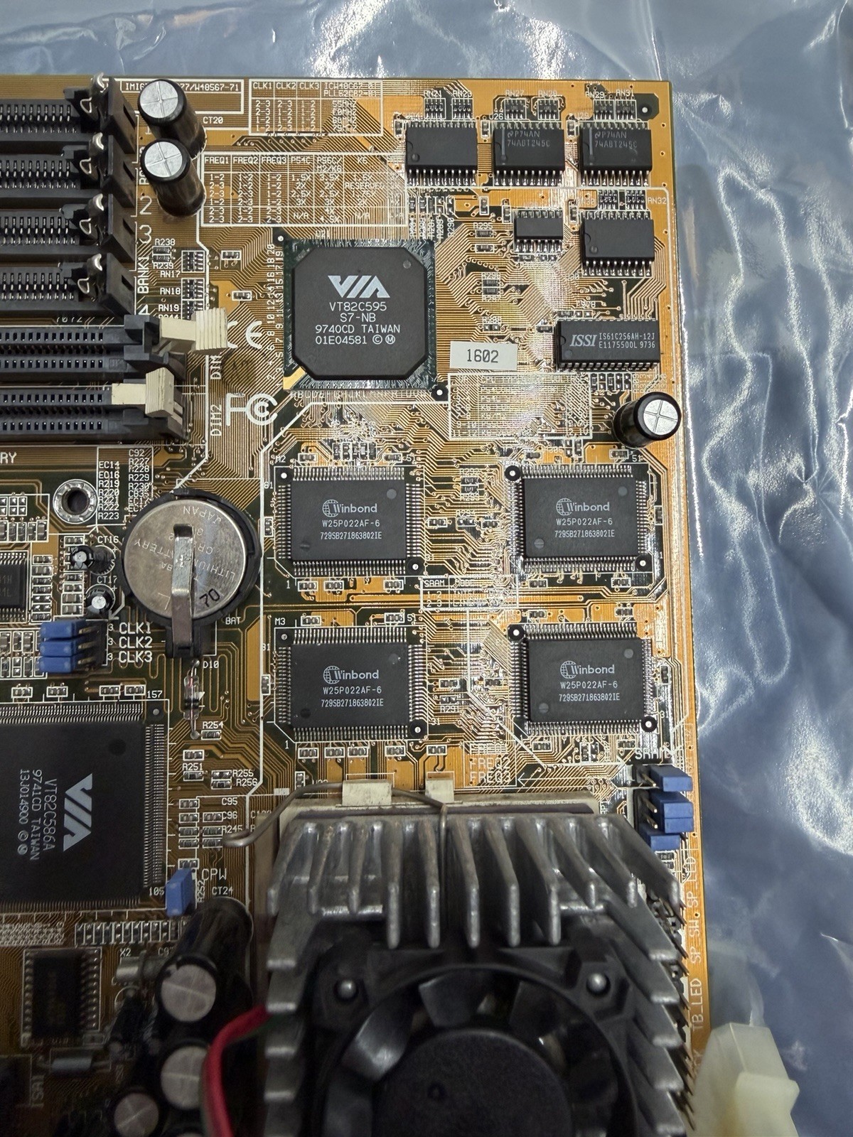 Vintage FIC PA-2007 Socket 7 Baby AT Motherboard + CPU – Tested! Read!