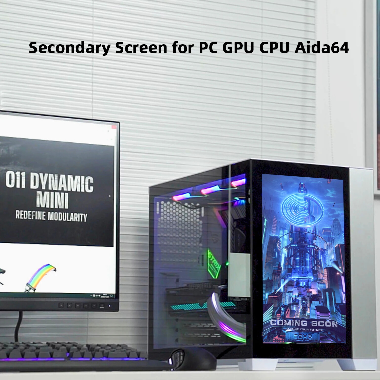 14 Inch 1920*1080 2K FHD IPS Display Secondary Screen For DIY Monitoring CPU GPU