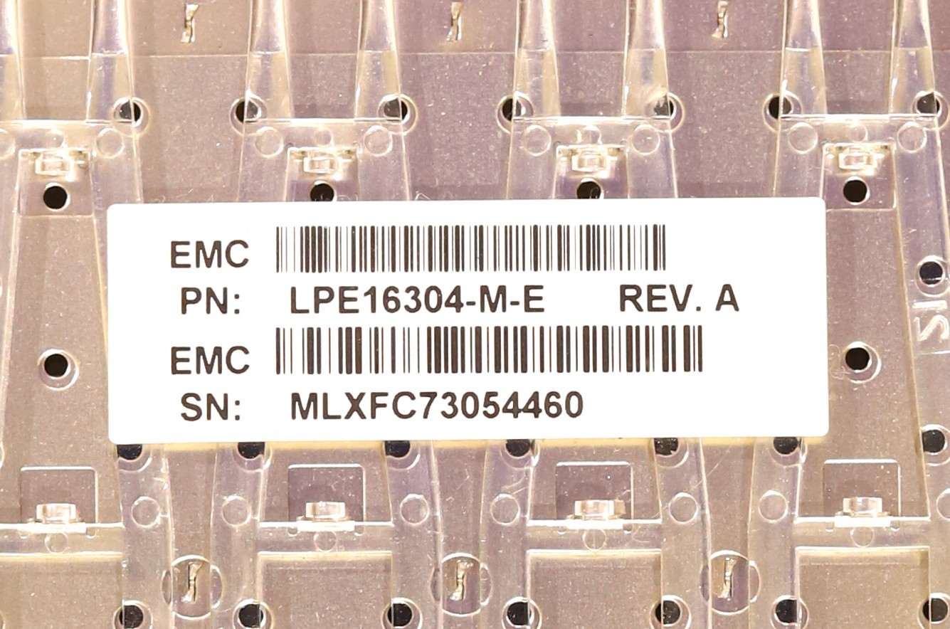 EMC Quad-Port 16GbE Fibre Channel PCIe x16 Host Bus Adapter P/N: LPE16304-M-E