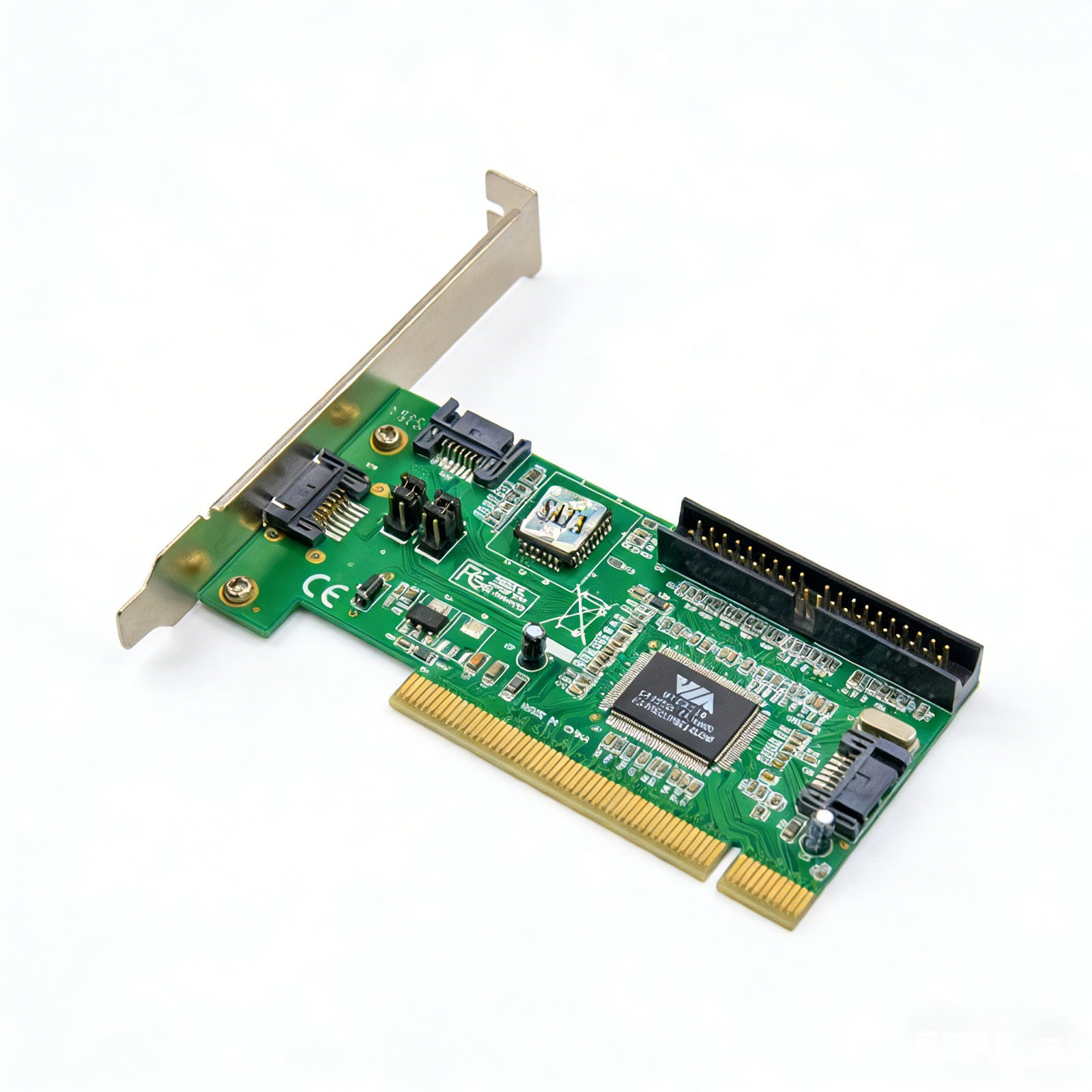PCI To 3 Ports SATA + IDE Combo Controller Adapter Converter Card VIA6421 Chip