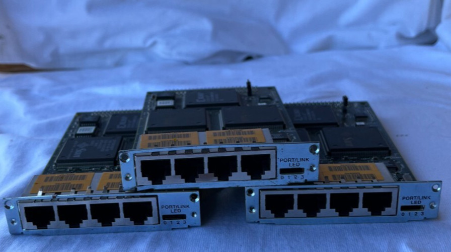 Sun 501-5443 Quad Fast Ethernet SBus Adapter Lot of 3