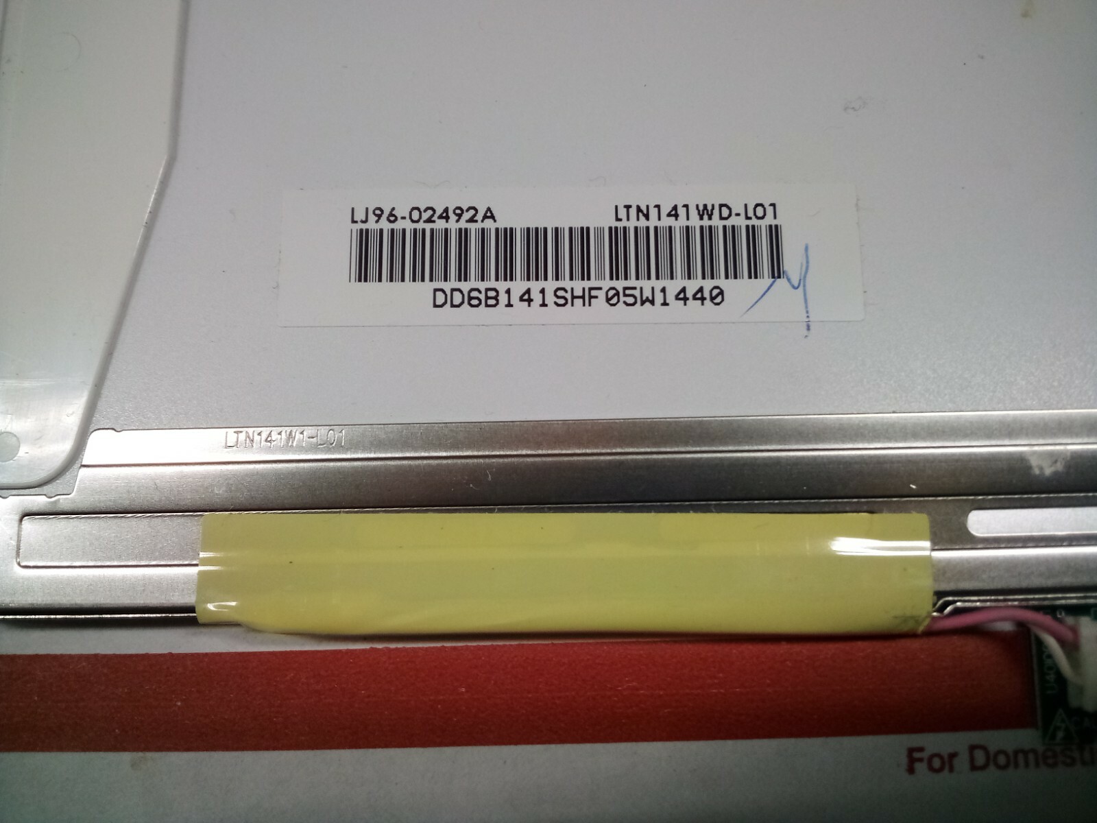 Samsung 14.1″ 1440×900 WXGA+ 30pin Laptop Matte LCD Display Screen LTN141WD-L01