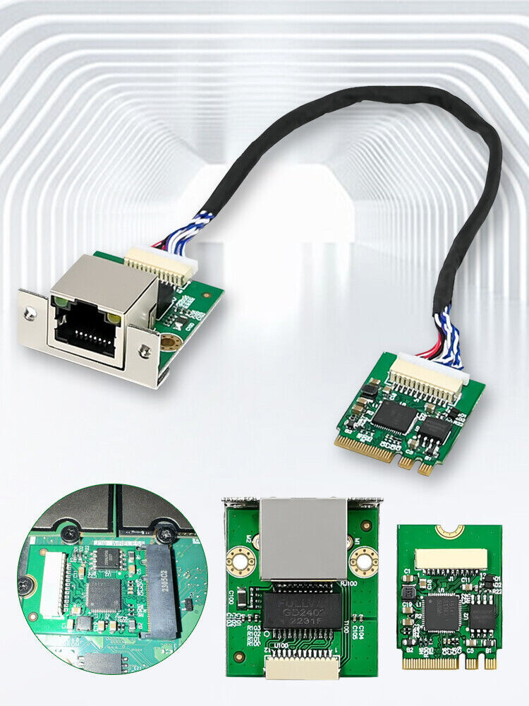M.2 A+E 2.5GbE Intel I226-V Ethernet. NIC Card Multi-Gig 1G/2.5G/100M NGFF 2230