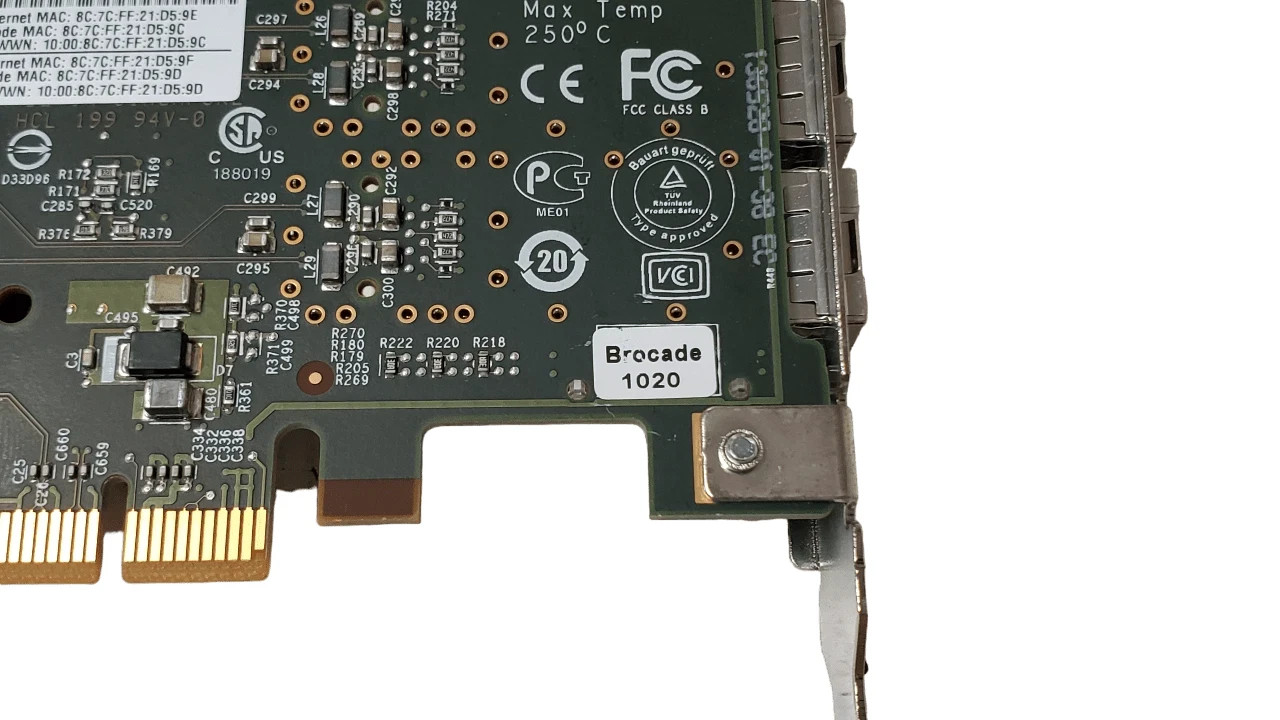 Brocade 1020 Dual Port 10Gb Network Adapter Full Height Bracket
