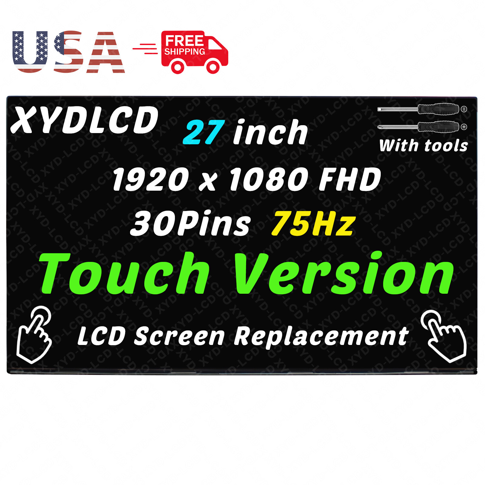 27in N43703-002 N55390-281 for HP 27-CR All-in-One IPS LCD In-Cell Touch Screen
