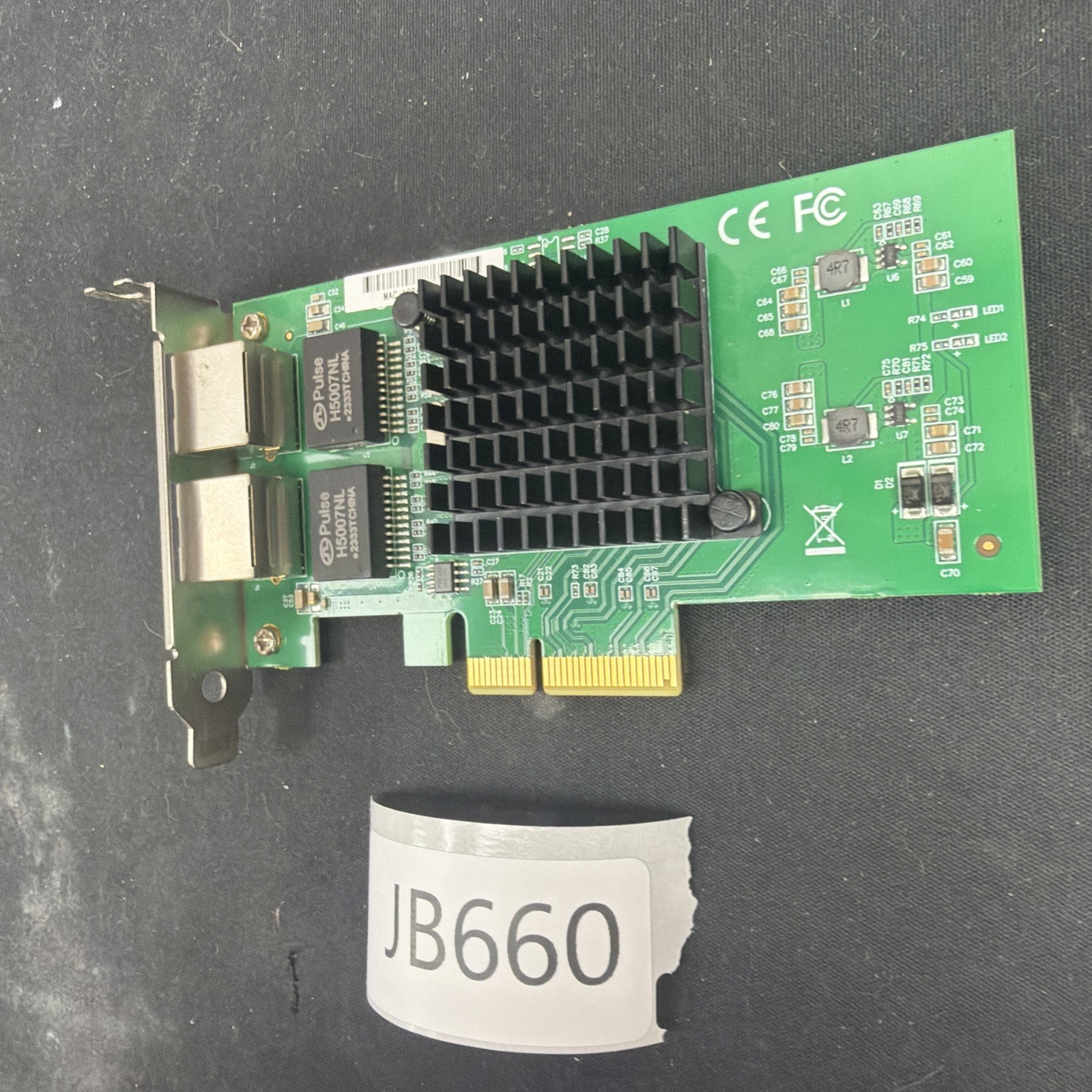 Intel 82576-S/4X Dual Port Gigabit Ethernet PCI-E Server Adapter 1 Giga JB660