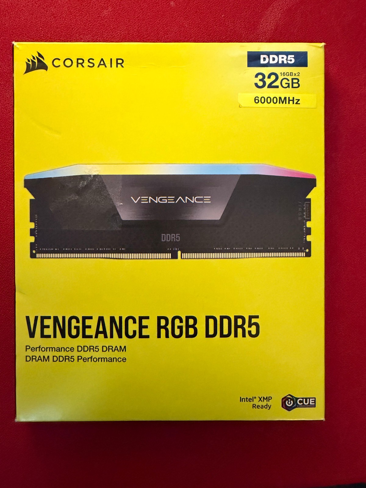 Corsair Vengeance RGB DDR5 32GB (2x16GB) 6000 UDIMM RAM CMH32GX5M2E6000C36
