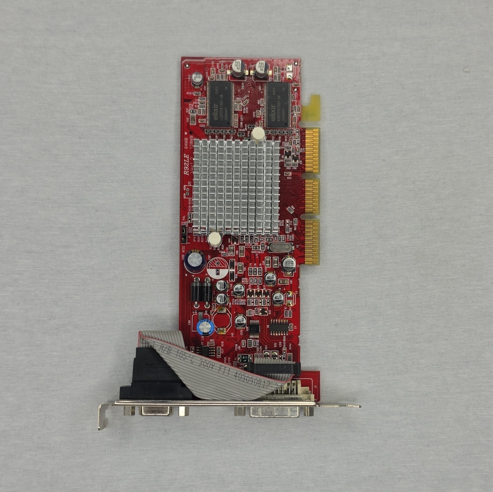 ATI Radeon 9250 128MB DDR AGP Multiple Monitor Support DVI VGA S-Video