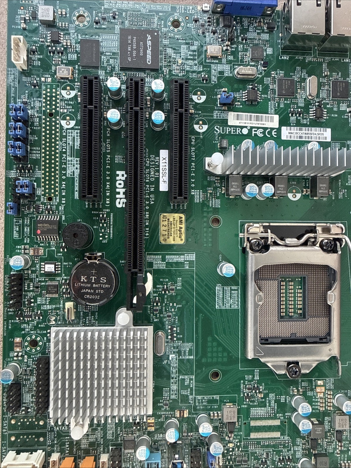 SUPERMICRO X11SSL-F FCLGA1151 DDR4 Intel® C232 chipset Micro-ATX Motherboard –