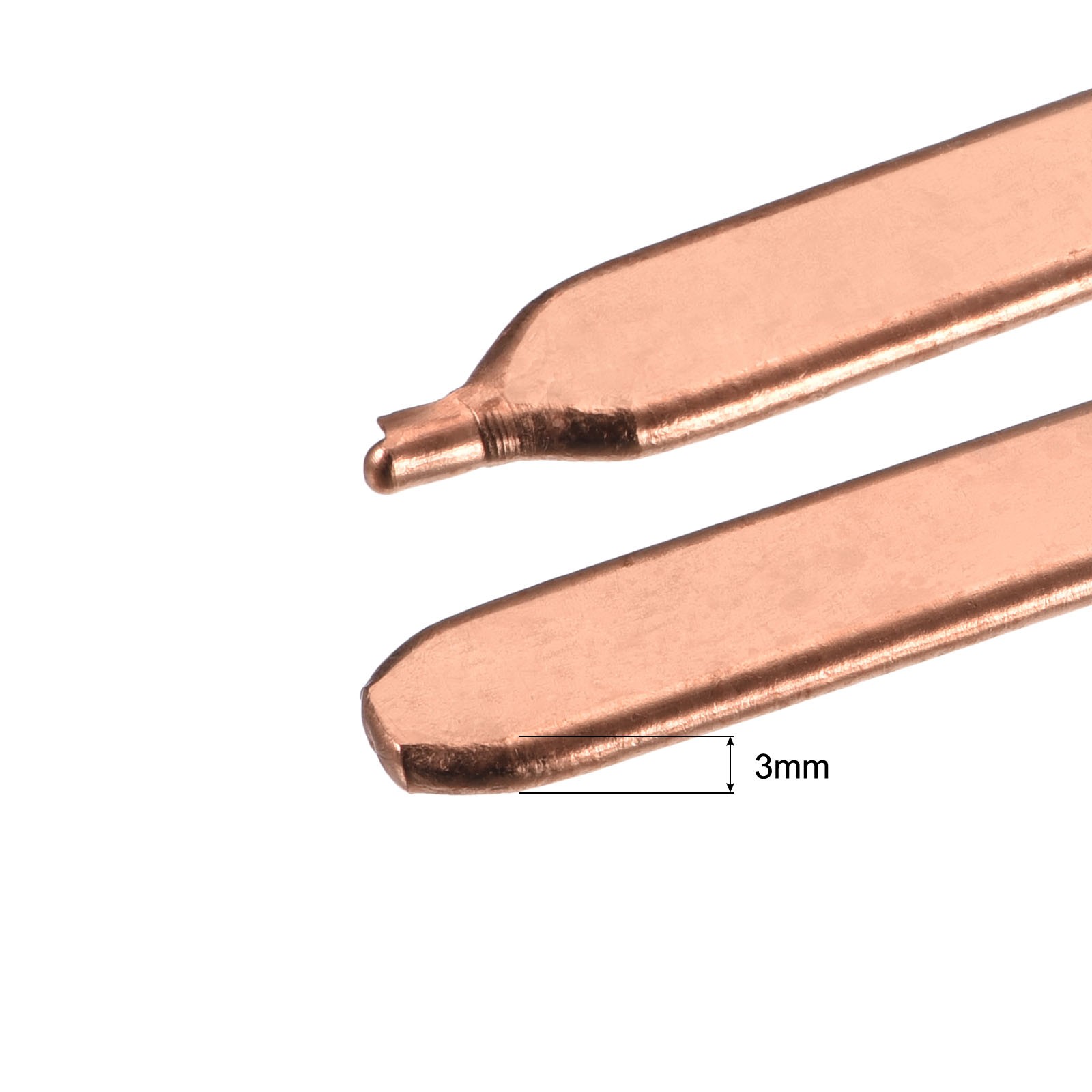 Flat Copper Pipe Heatsink 100mm x 11mm x 3mm with Thermal Fluid Inside
