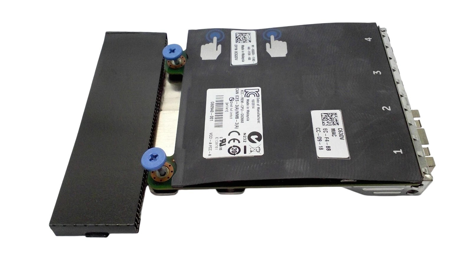 DELL INTEL DUAL PORT 10GB DAUGHTER CARD C63DV 0C63DV