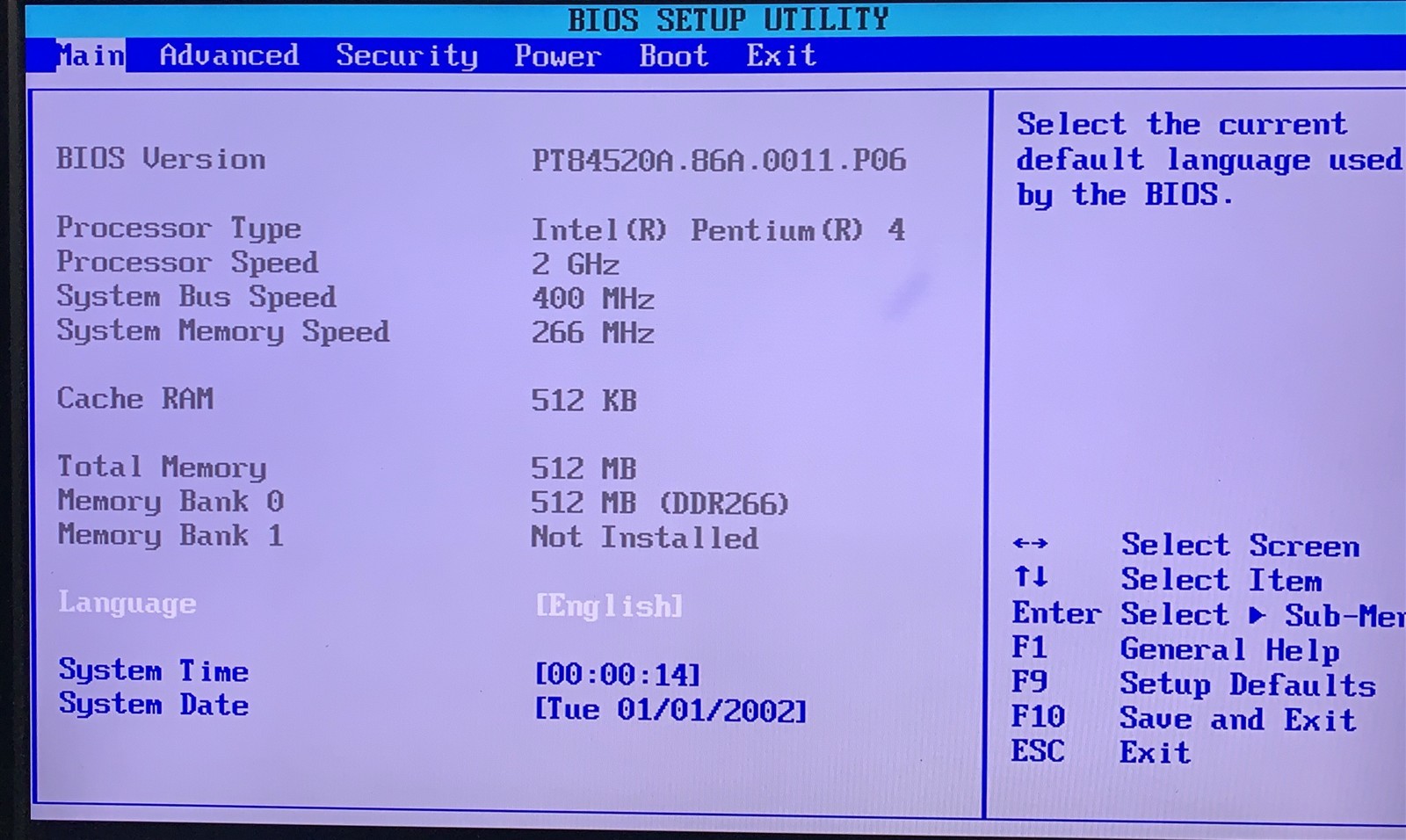 Intel Desktop Board D845EBG2 ATX mPGA478 Pentium 4 2.00GHz 512MB I/O Rage 128Pro