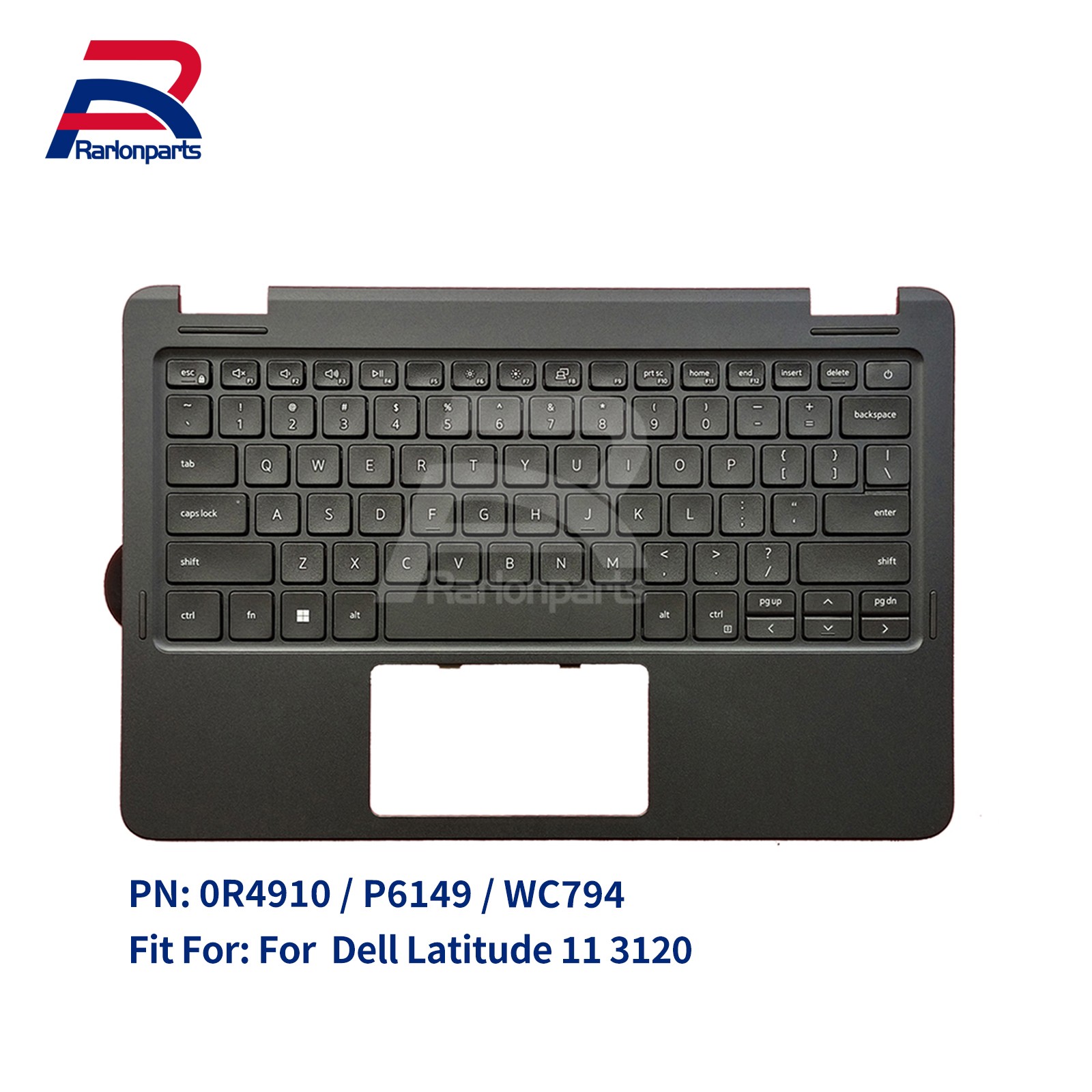 New For Dell Latitude 11 3120 E3120 2-in-1 Palmrest Cover w/Keyboard 0R4910 US