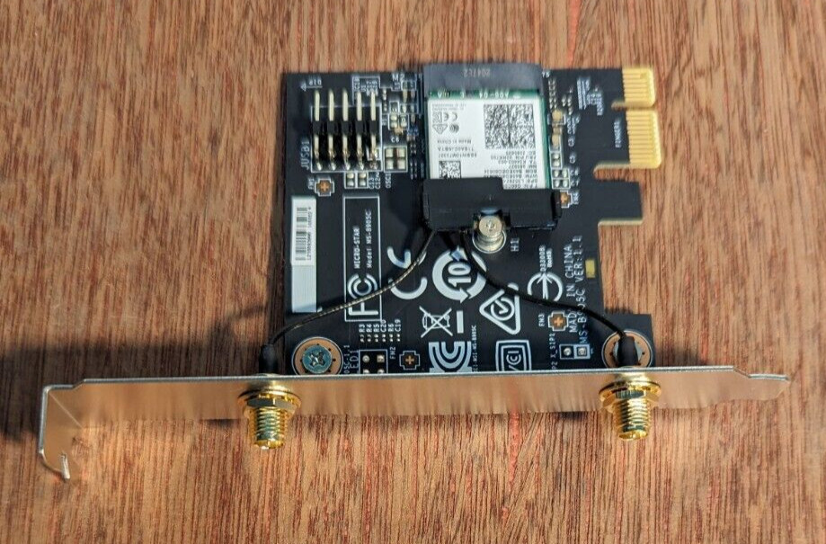 MSI AX916C HERALD-AX INTEL AX210NGW WI-FI 6E Bluetooth 5.2 Adapter Card