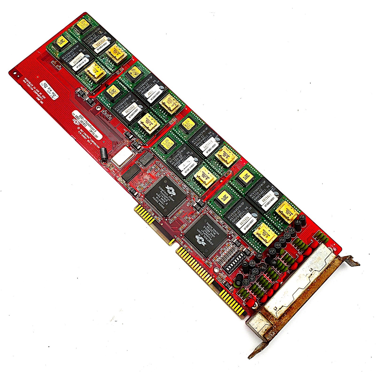 Comtrol Rocketmodem 8 | 33.6Kbps Modem ISA Card Fully Populated See Description