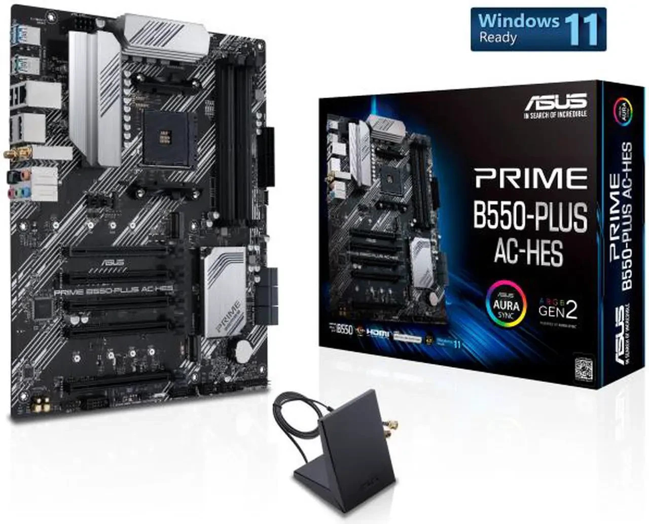 ASUS Prime B550-PLUS AC-HES AMD AM4 (3rd Gen Ryzen) ATX motherboard