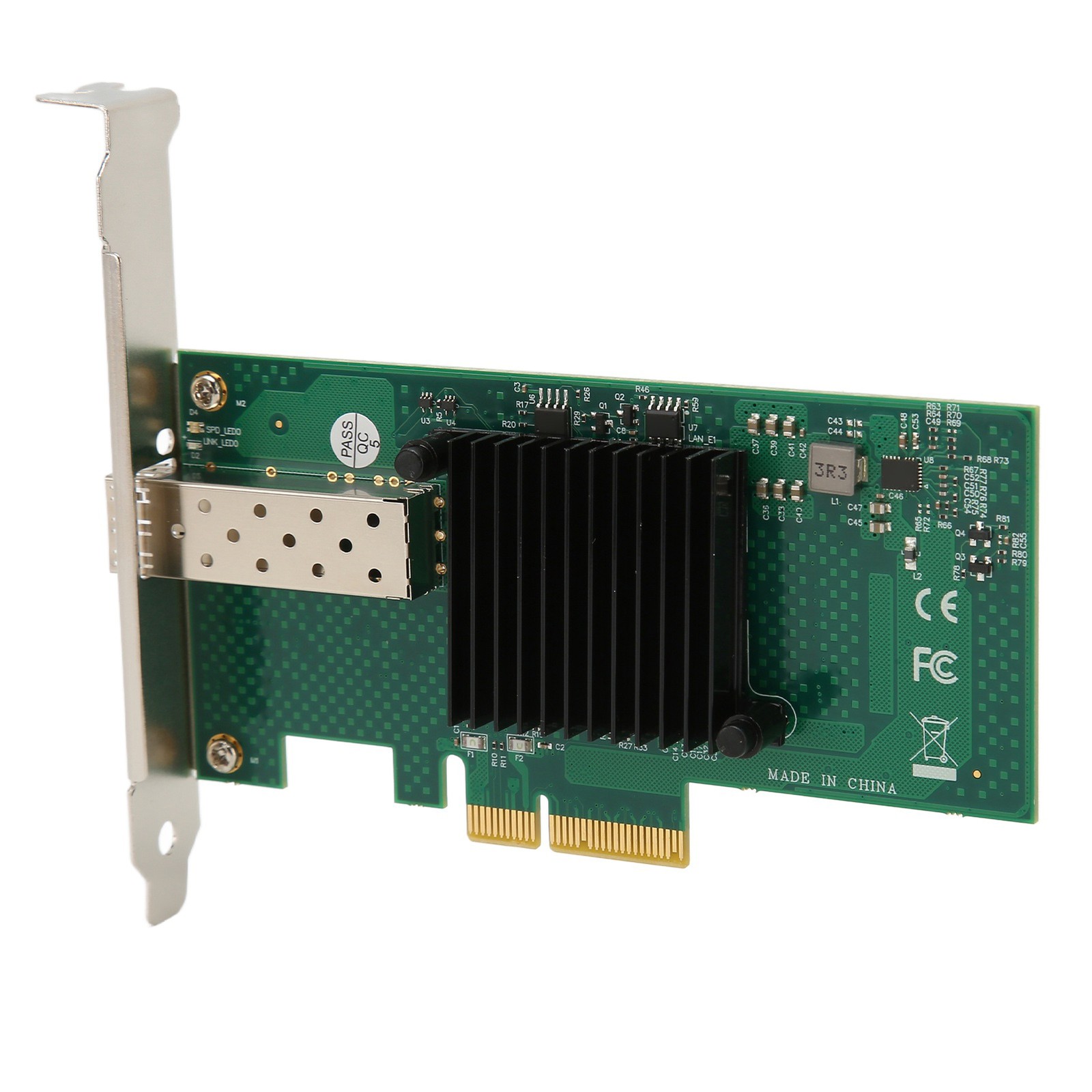 PCIe Network Card 10000Mbps PCI Express X4 5.0GT/s SFP LC Optical Fiber Gigabit