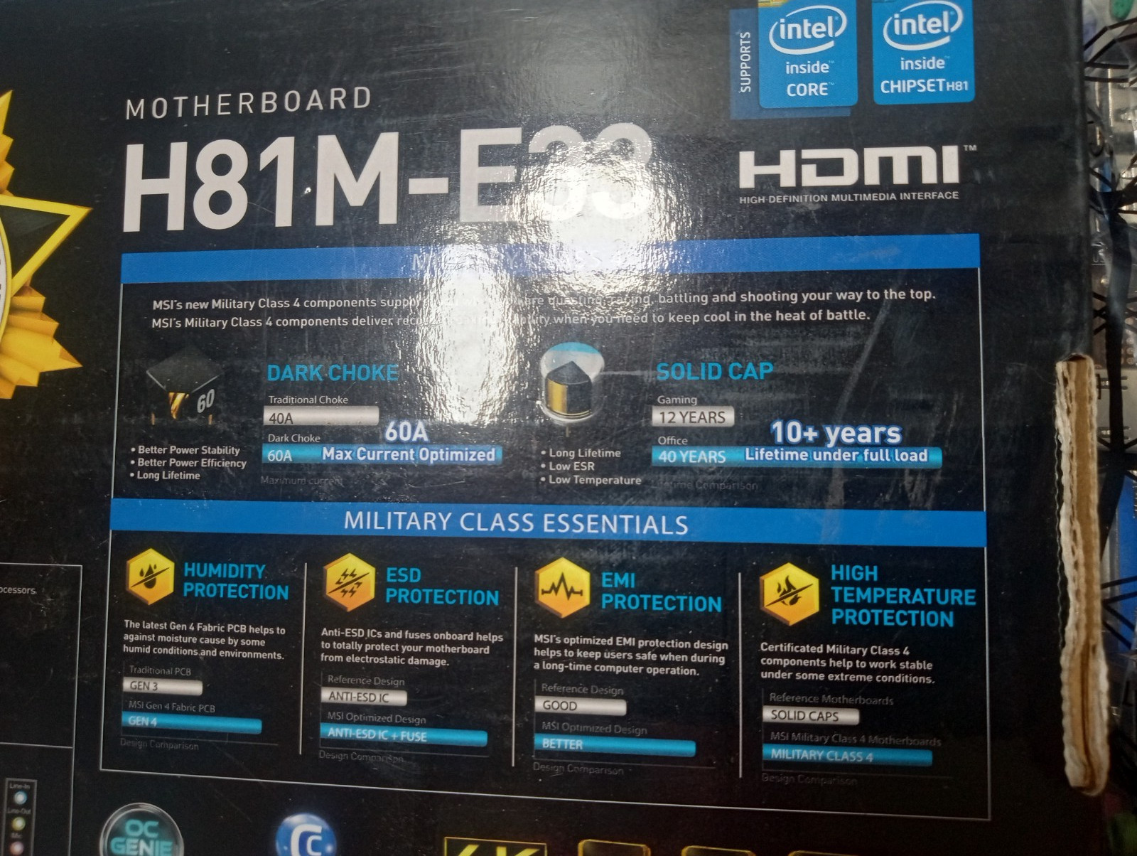 MSI H81M-E33 Micro ATX Motherboard LGA1150 DDR3 SATA3 NEW