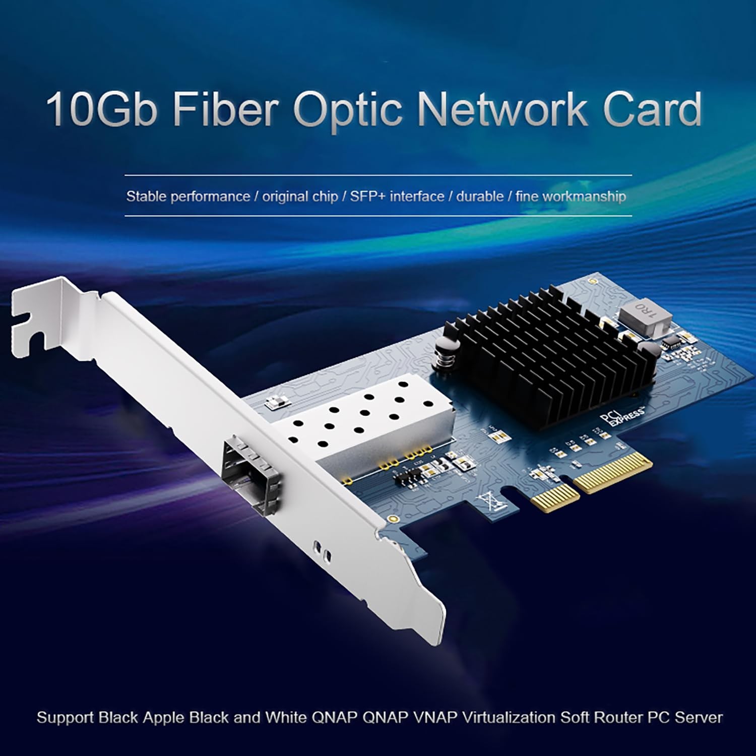 10Gb Open SFP Plus PCIe Network Card Intel 82599 X520 DA1 Controller Ethernet