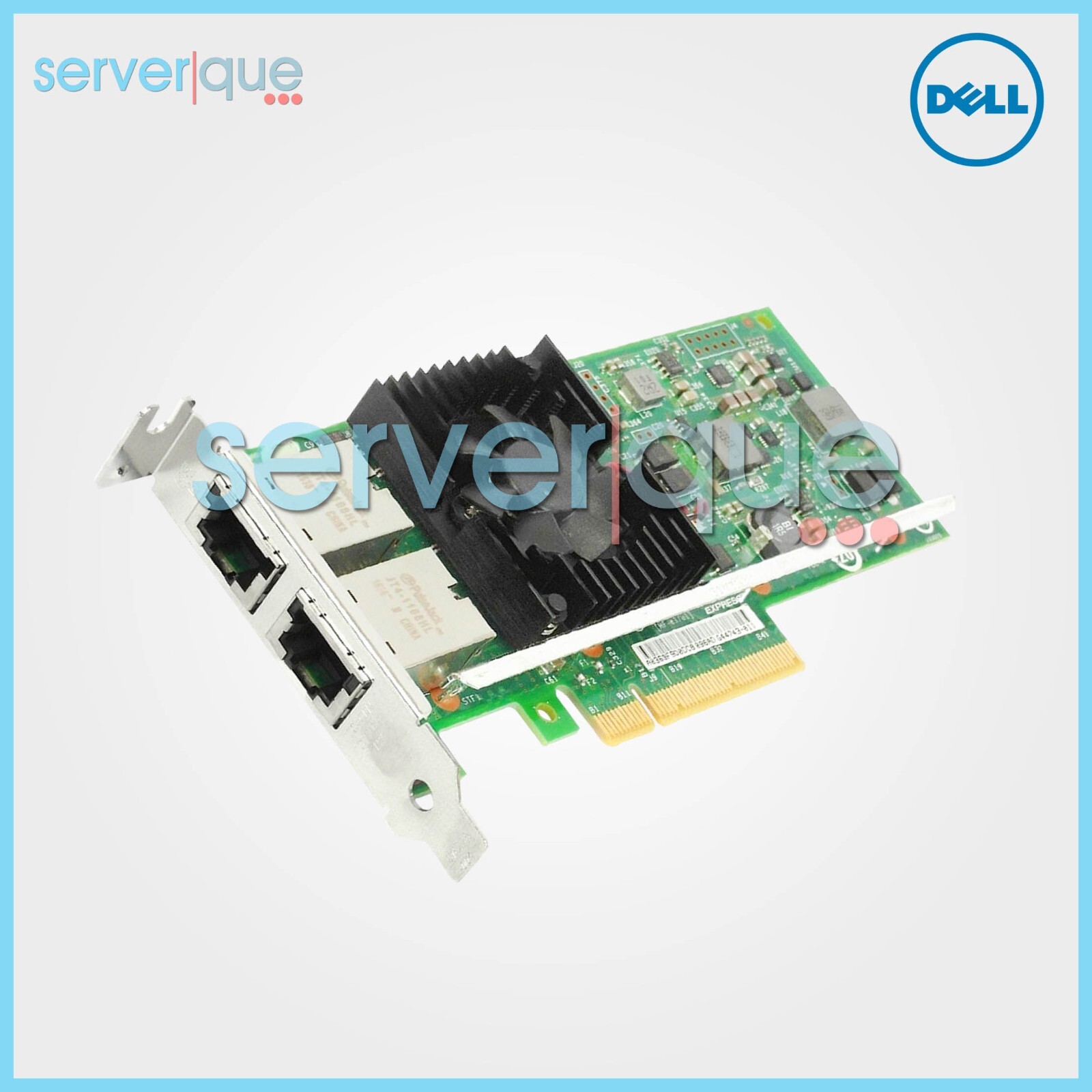Dell Intel X540-T2 Dual-Ports 10Gbps PCI-E Converged 3DFV8 Network Adapter