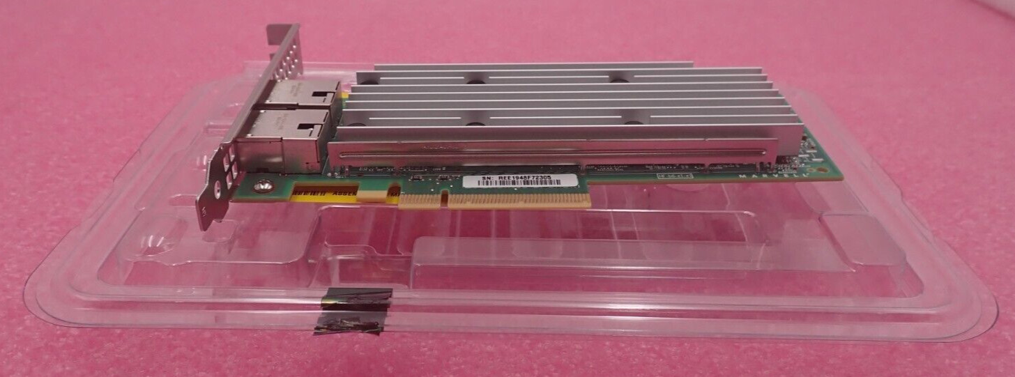 NEW Dell QLogic QL41132HFRJ Dual Port 10GbE RJ45 Base-T Network Adapter NV5DW