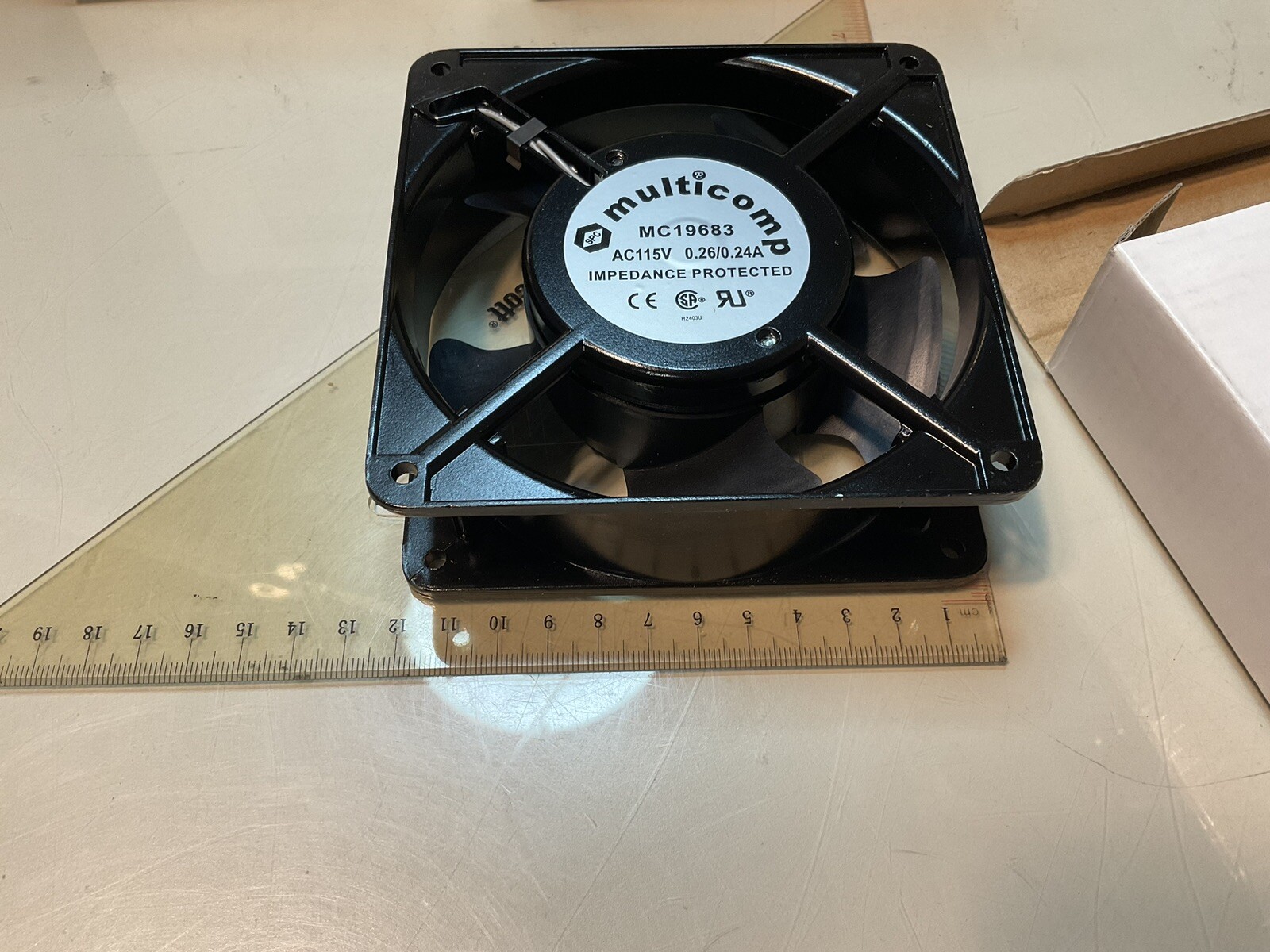 MULTICOMP MC19683 AC115V 0.26/0.24A IMPEDANCE PROTECTED METAL FAN