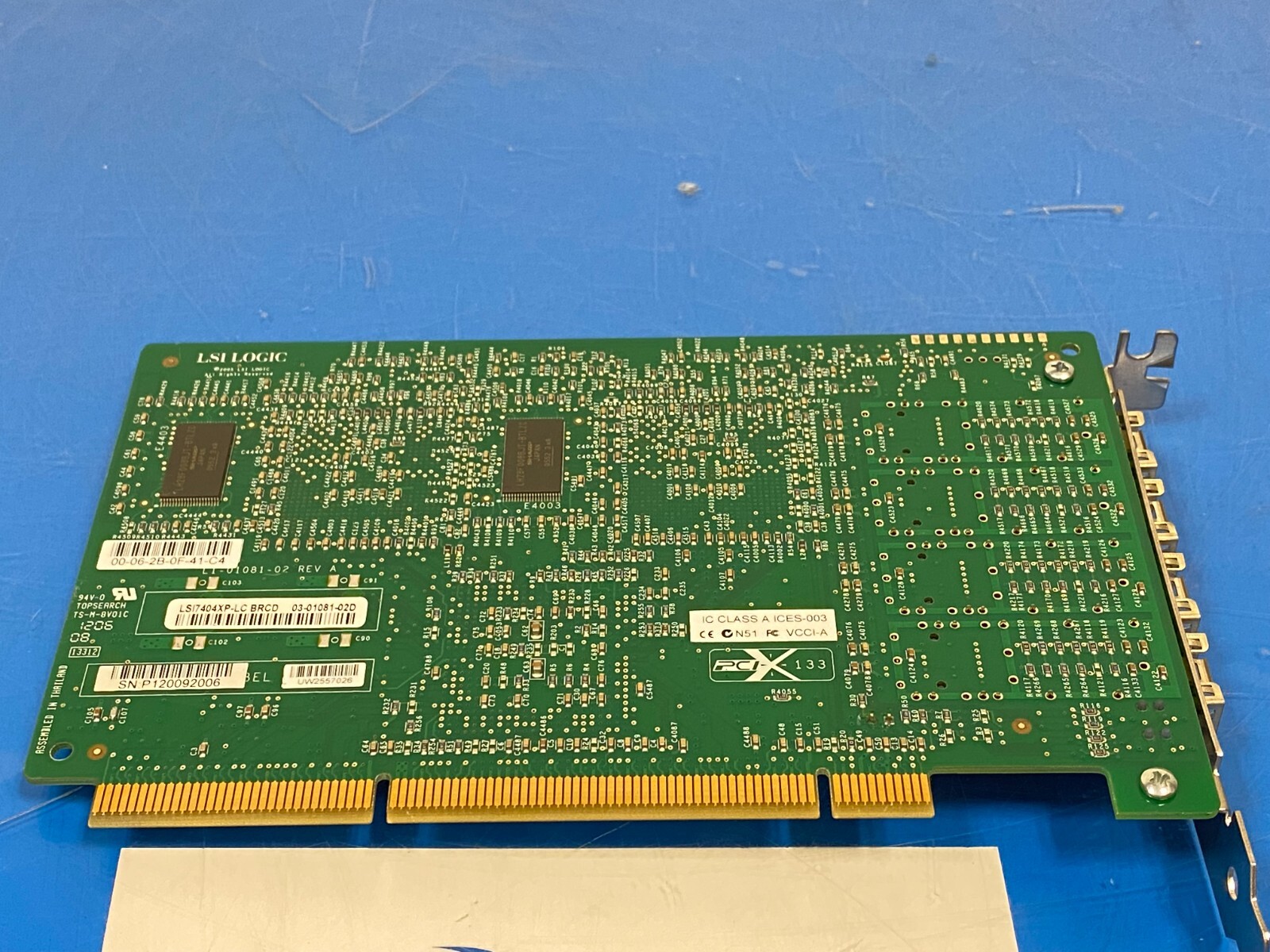 LSI LSI7404XP-LC 4-Port PCI-X 4Gb/s 4G Fiber Channel FC Card