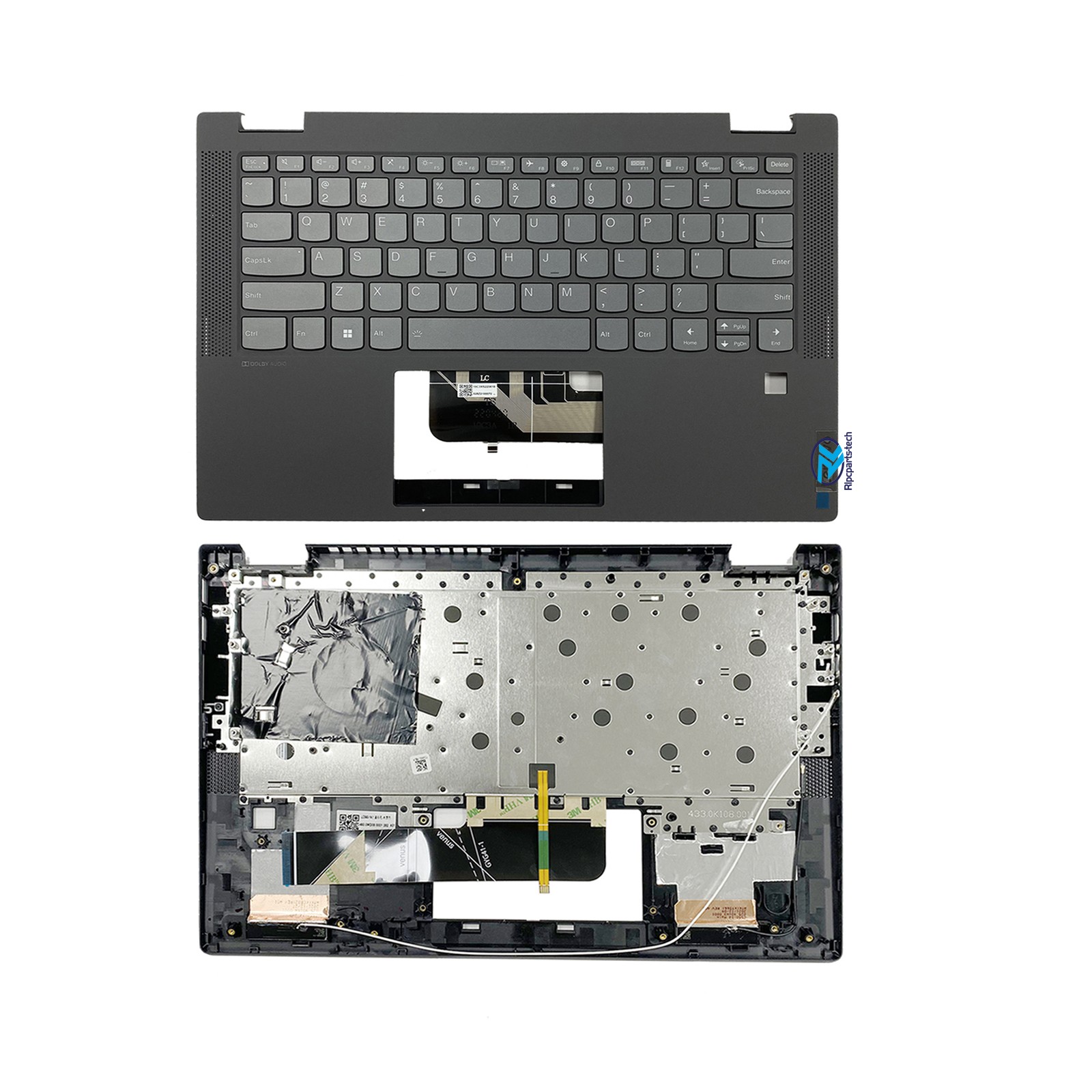 For Lenovo ideaPad Flex 5-14IIL05 5-14ARE 5-14ITL05 Palmrest Keyboard 5CB0Y85490