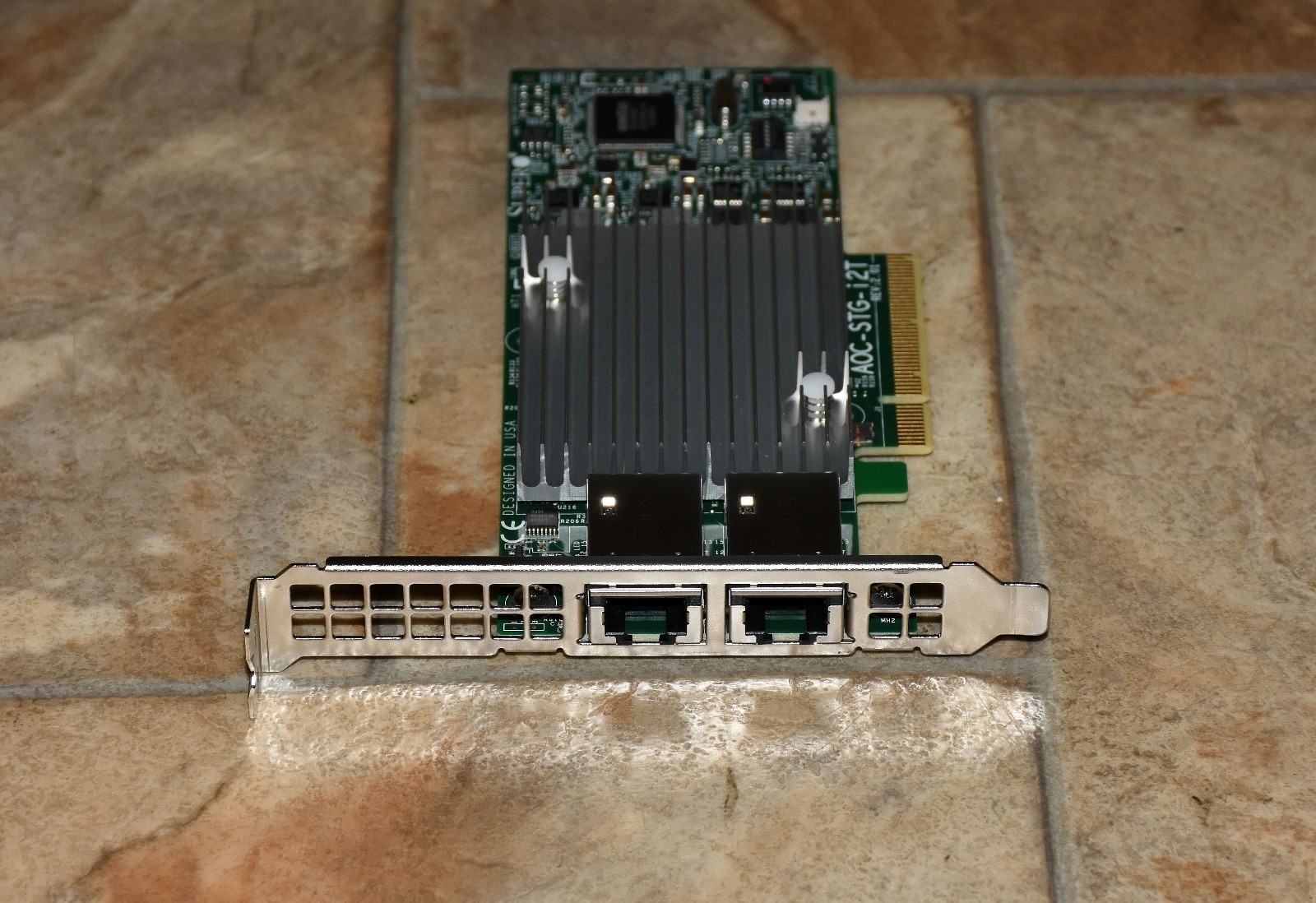 Supermicro AOC-STG-i2T Dual Port 10GBASE-T RJ-45 Adapter High Profile Bracket