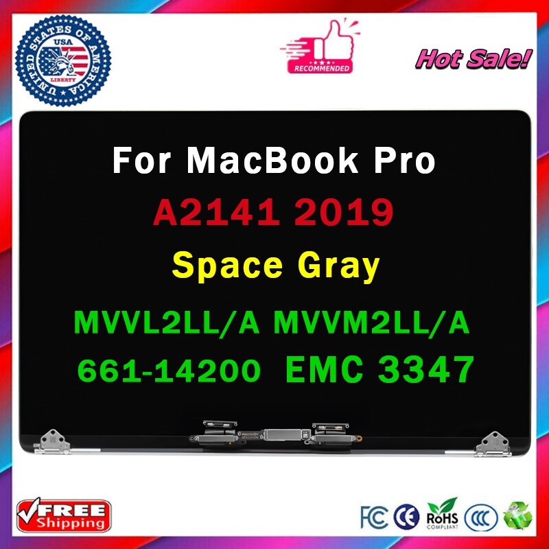 New LCD Screen Display Assembly For MacBook Pro 16″ A2141 Space Gray MVVL2LL/A