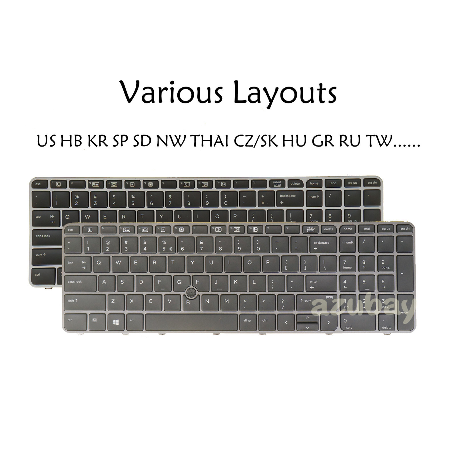 Laptop Keyboard For HP Zbook 15u G3 G4 Elitebook 755 G3 G4, 850 G3 G4 Backlit/No