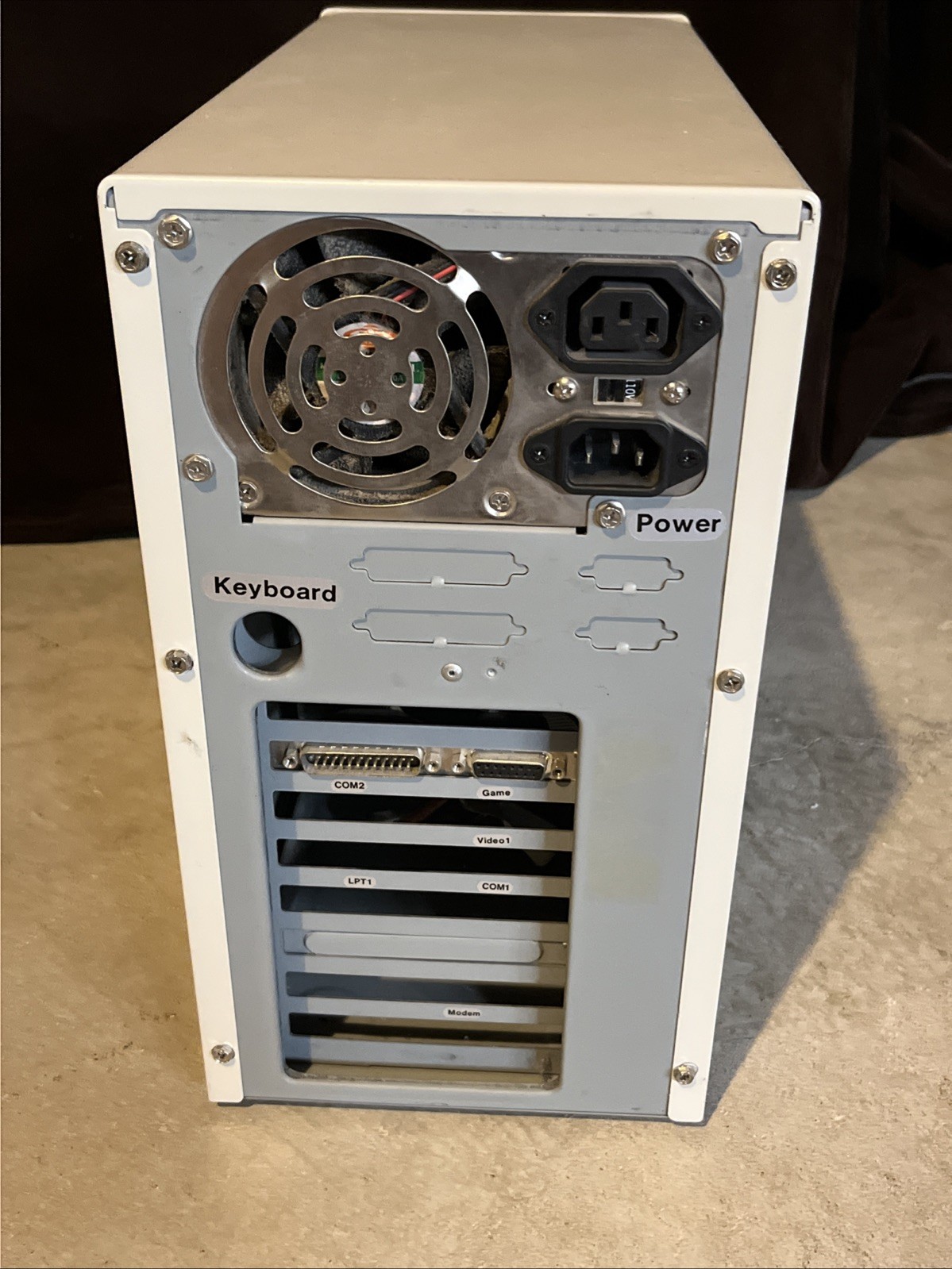 Baby AT Mini Tower PC Case with Power, Floppy & CDRW; Good Feet