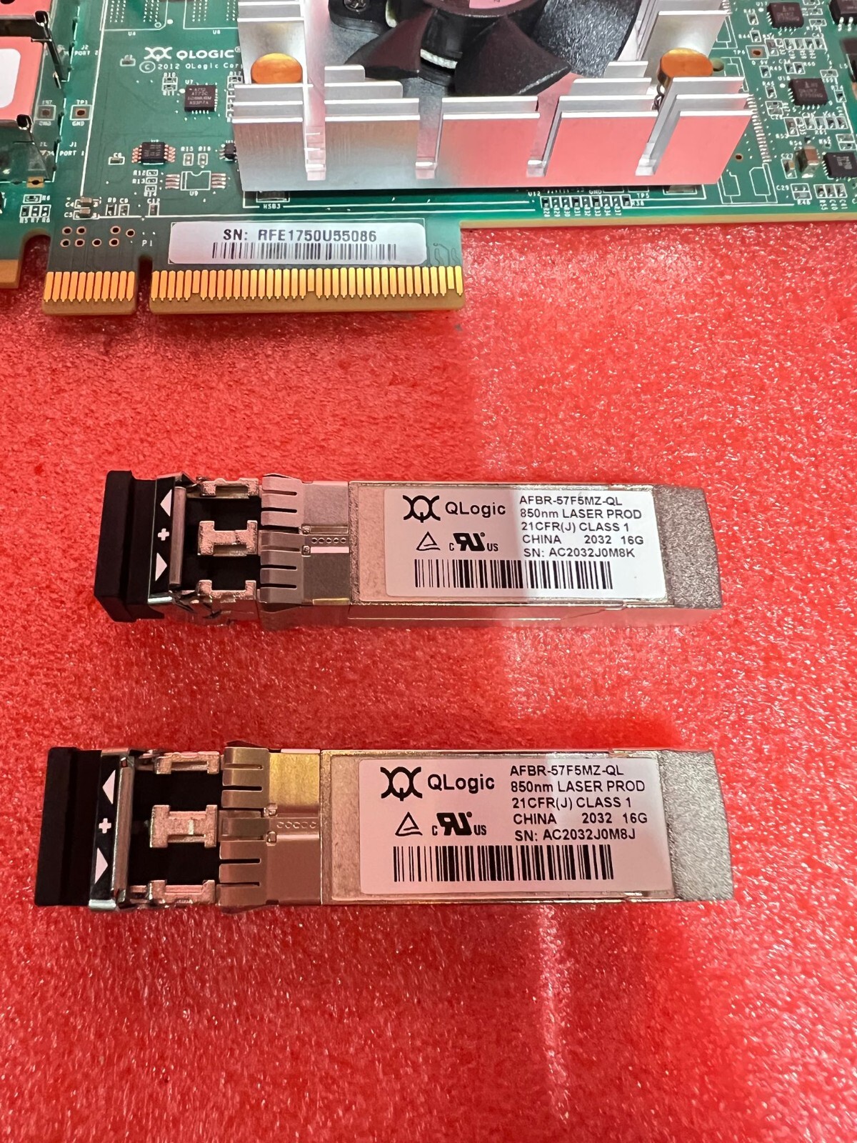 Dell QLogic Dual-Ports SFP+ 16Gb FC PCI-E 3.0 x4 Host Bus Network Adapter H8T43