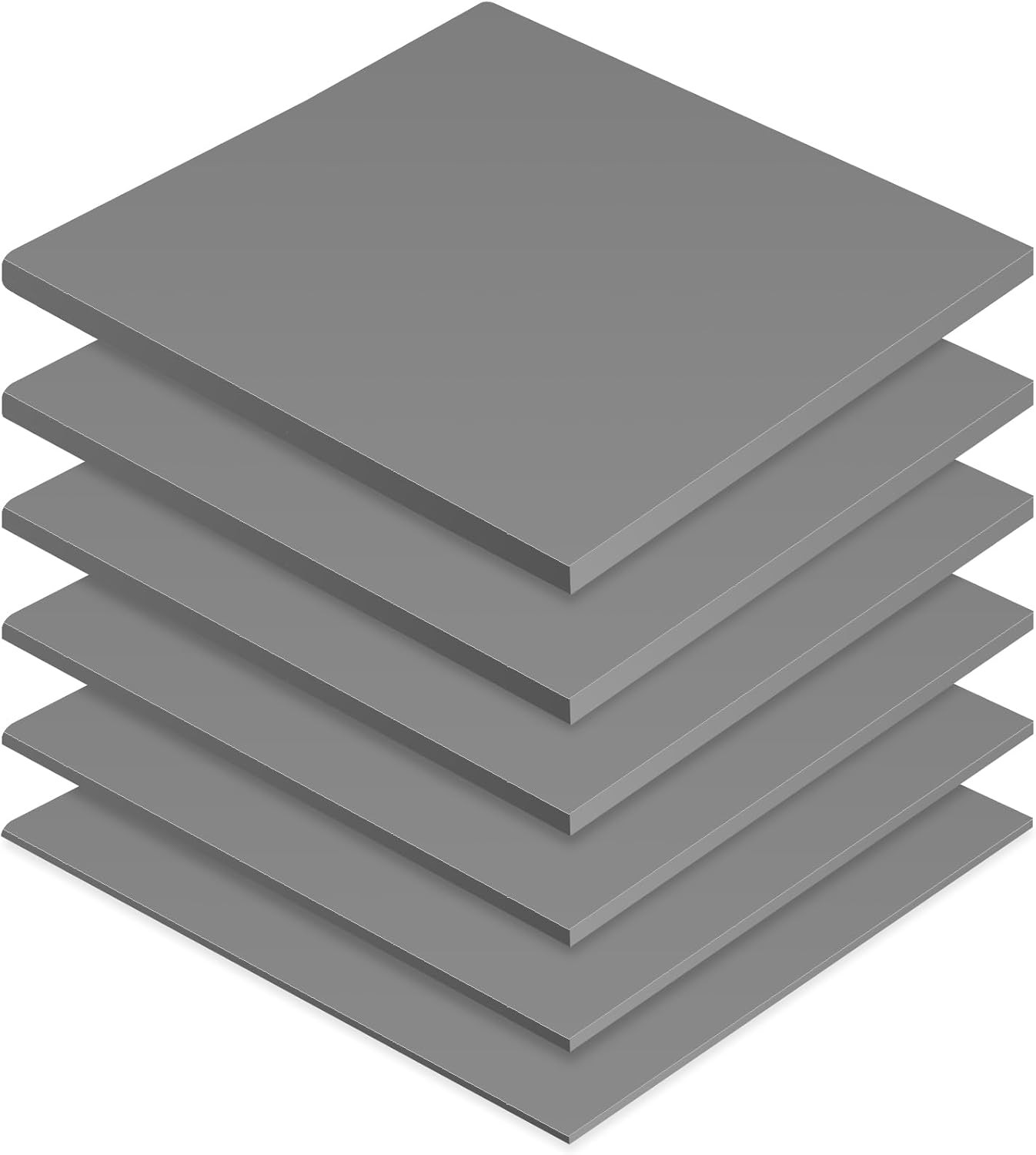 6 Pcs Thermal Pad 100 x 100 mm, 0.5 mm, 1 mm, 1.5 mm, 2 mm, 2.5 mm, 3 mm Heat Re