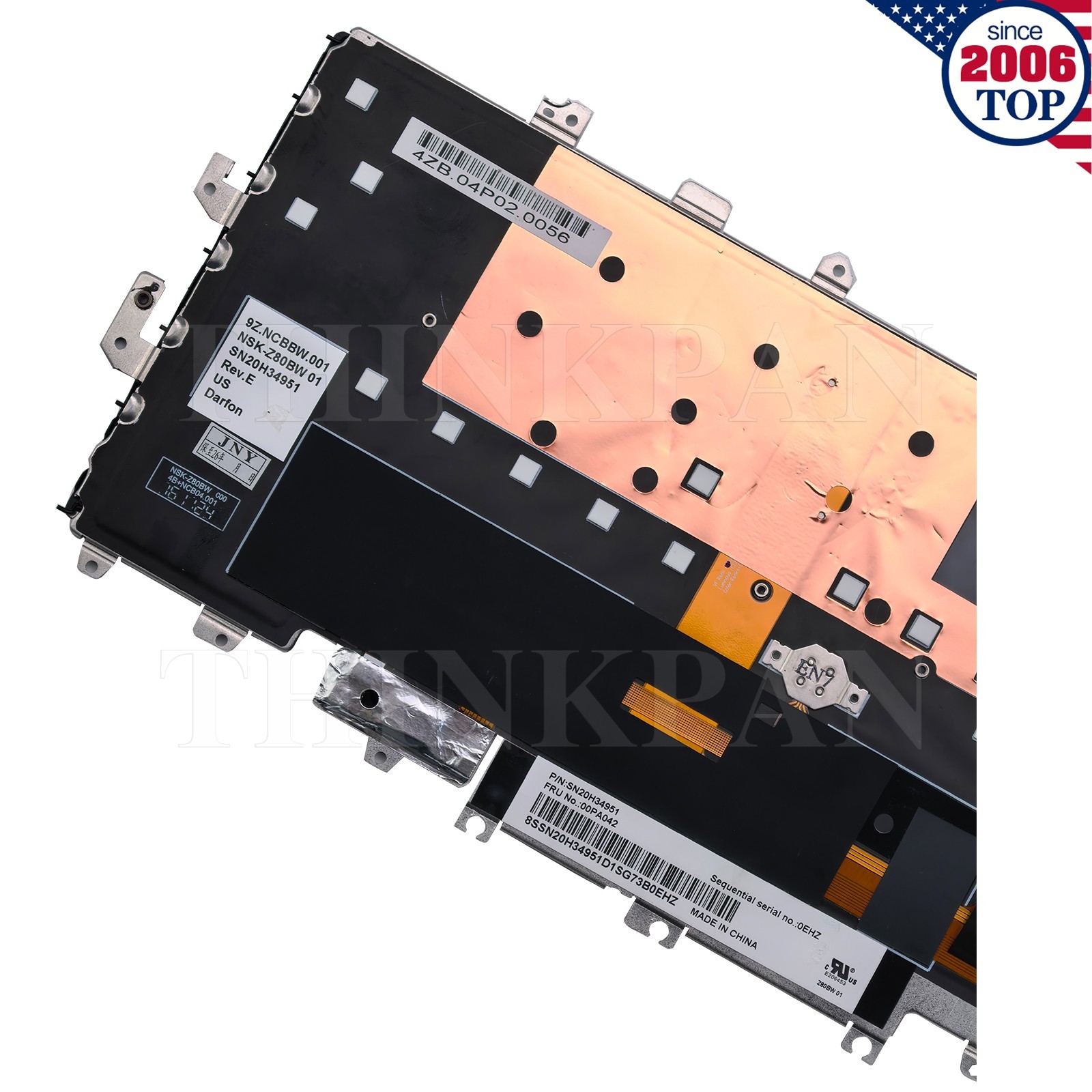 New US Keyboard Backlit for Lenovo ThinkPad X1 Yoga 1st 2016 20FQ 20FR 00PA042
