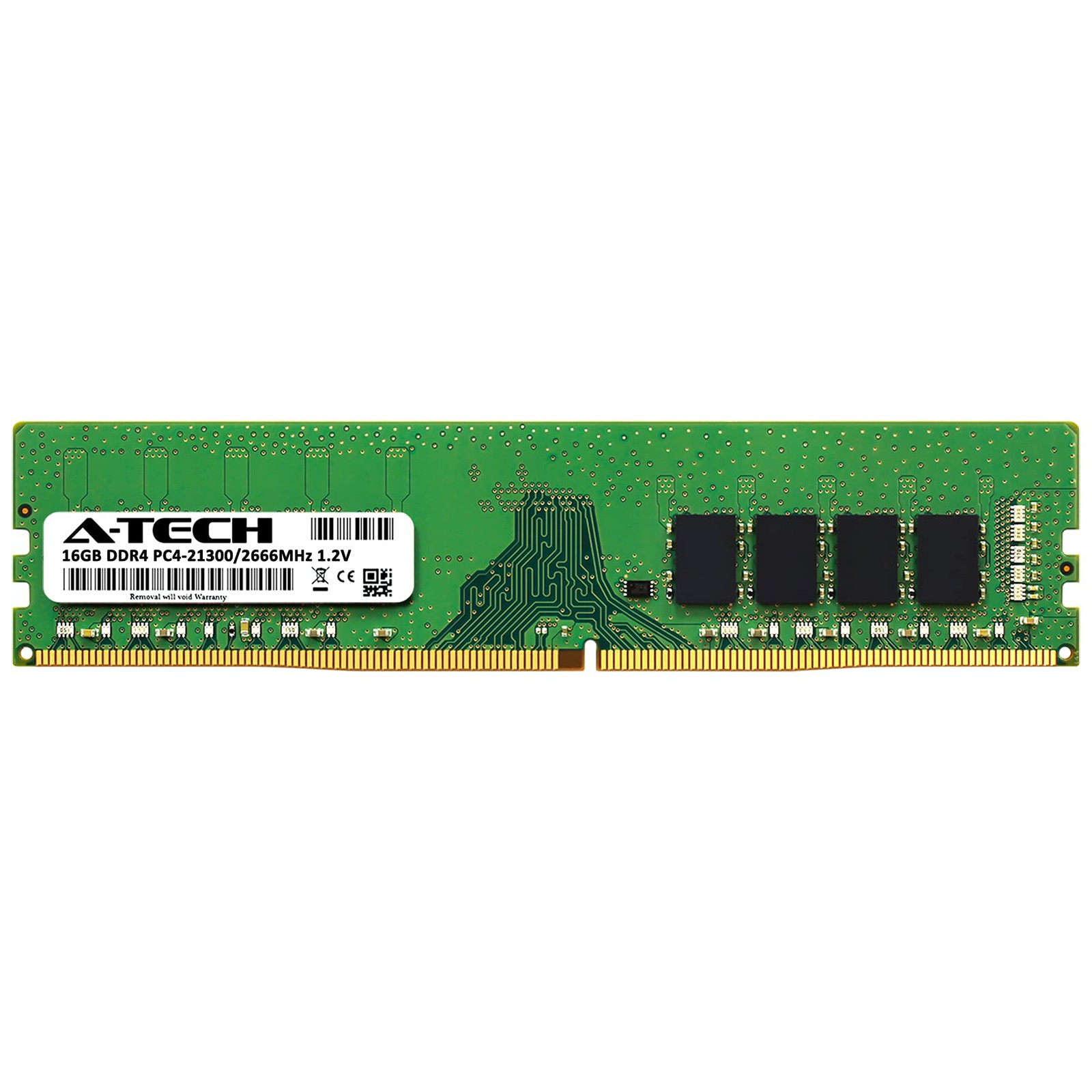 A-Tech 16GB DDR4 2666 MHz UDIMM PC4-21300 (PC4-2666V) CL19 16GB, Multicolor
