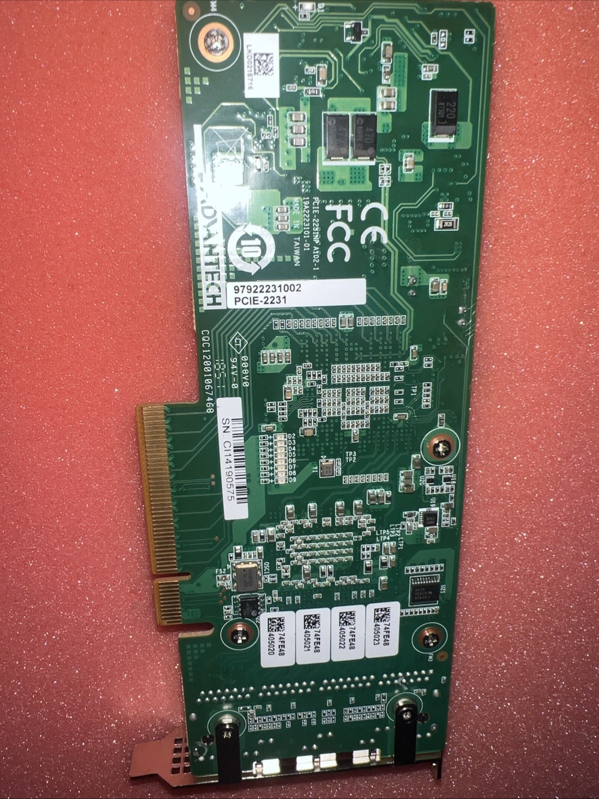 Advantech Intel XL710-BM1 Quad Port 10GbE Network Adapter PCIE-2231 Low Profile