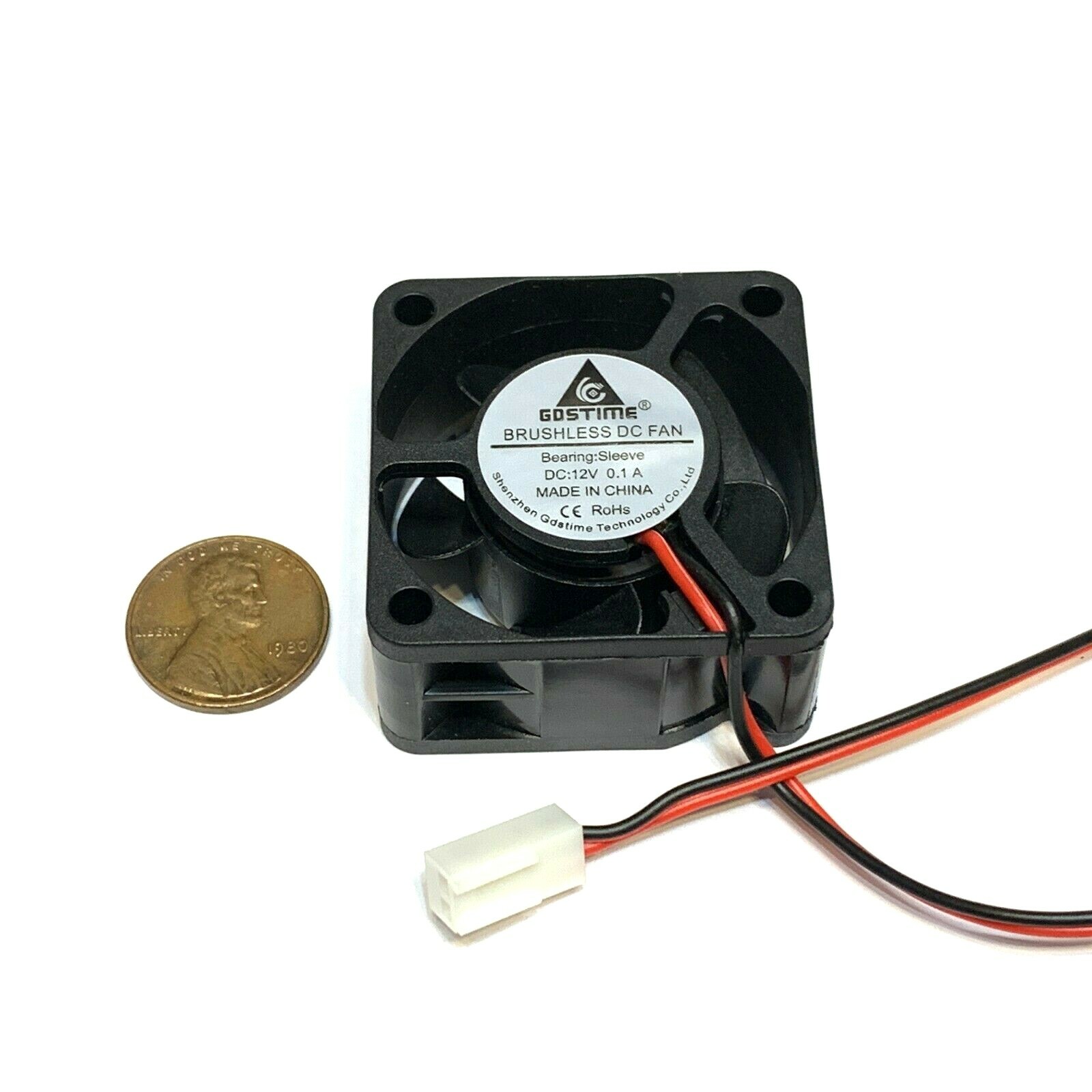 4 Pieces Fan 12v mini 40mm x 20mm 2pin 4020 dc mini micro brushless cooling A39
