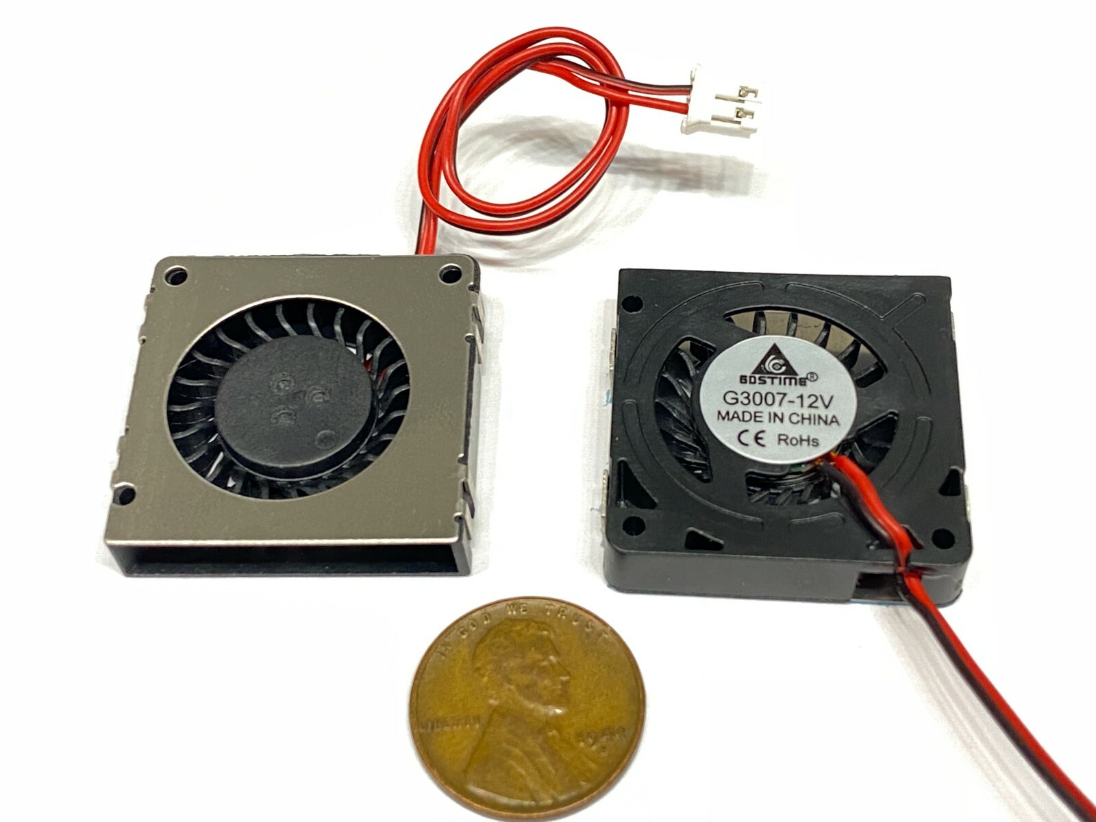 4 Pieces 3d printer fan DC 12V 3007 3CM mini turbo blower cooling 2pin mini