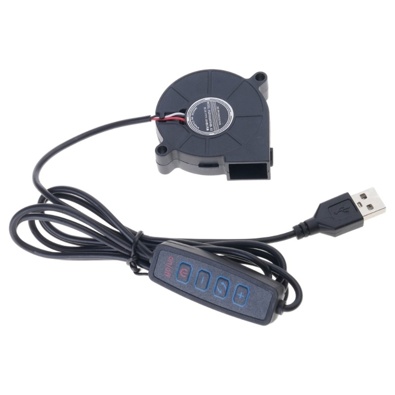 5V USB Powered PC Router Fan 5015 High Airflow Cooling Fan Adjustable Speed