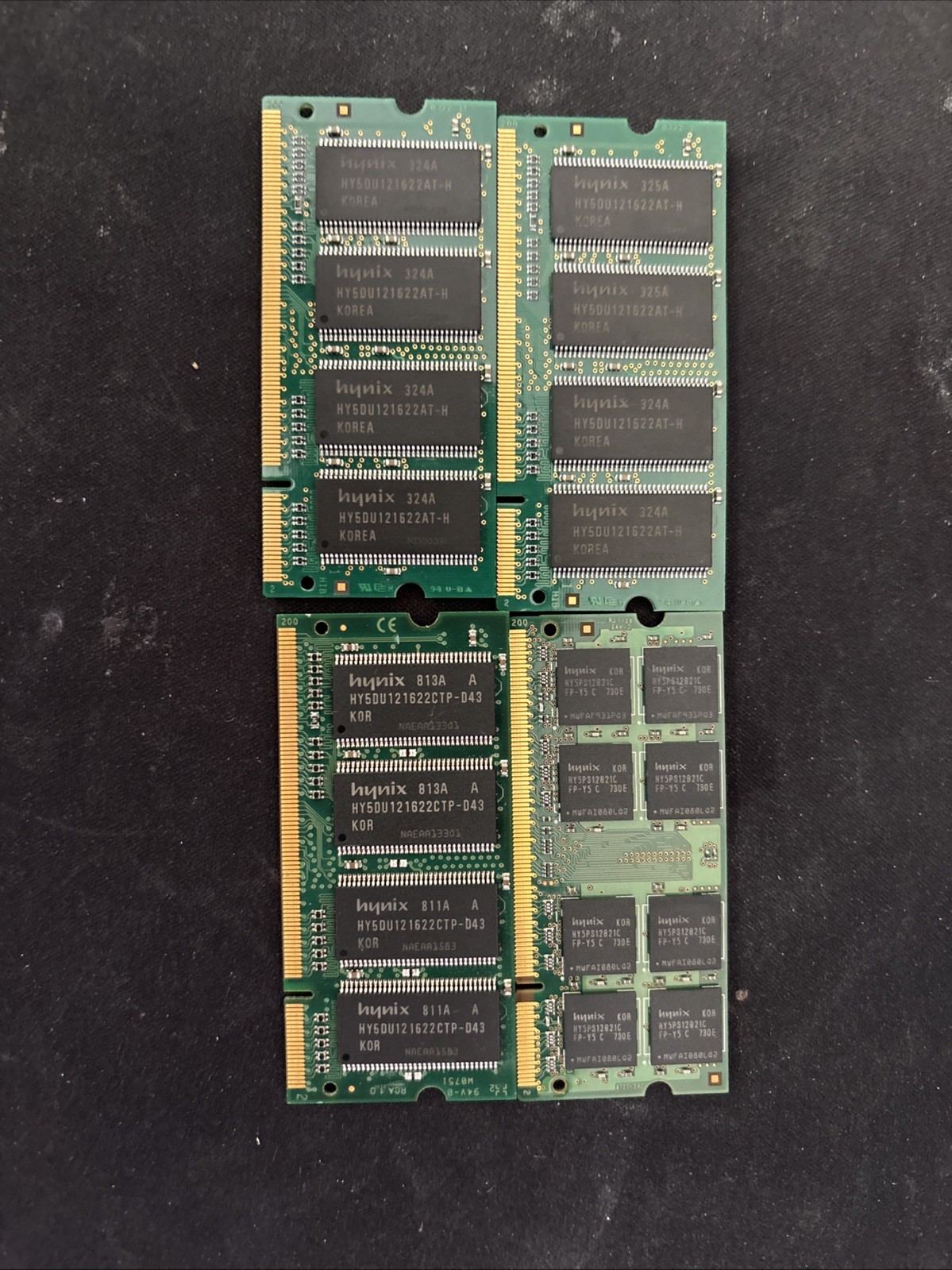 DDR Ram Lot x2 512GB, x1 1GB, 1x Unknown Model, UNTESTED