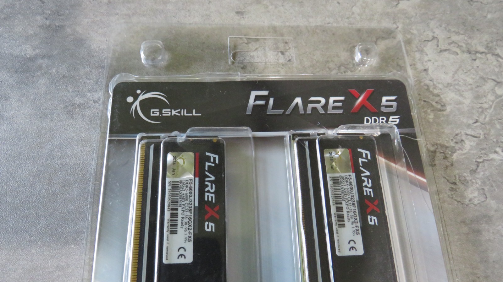 G.Skill Flare X5 32GB (2x16GB) RAM DDR5 6000MHz CL32 F5-6000J3238F16GX2-FX5 EXPO