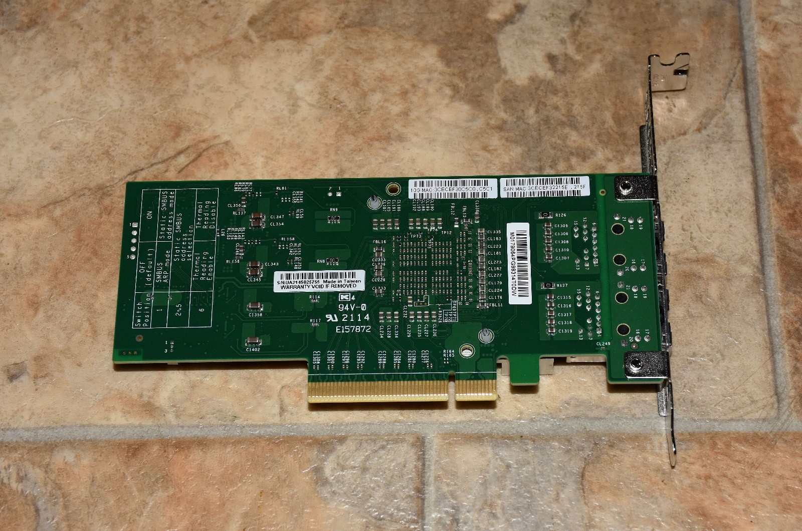 Supermicro AOC-STG-i2T Dual Port 10GBASE-T RJ-45 Adapter High Profile Bracket