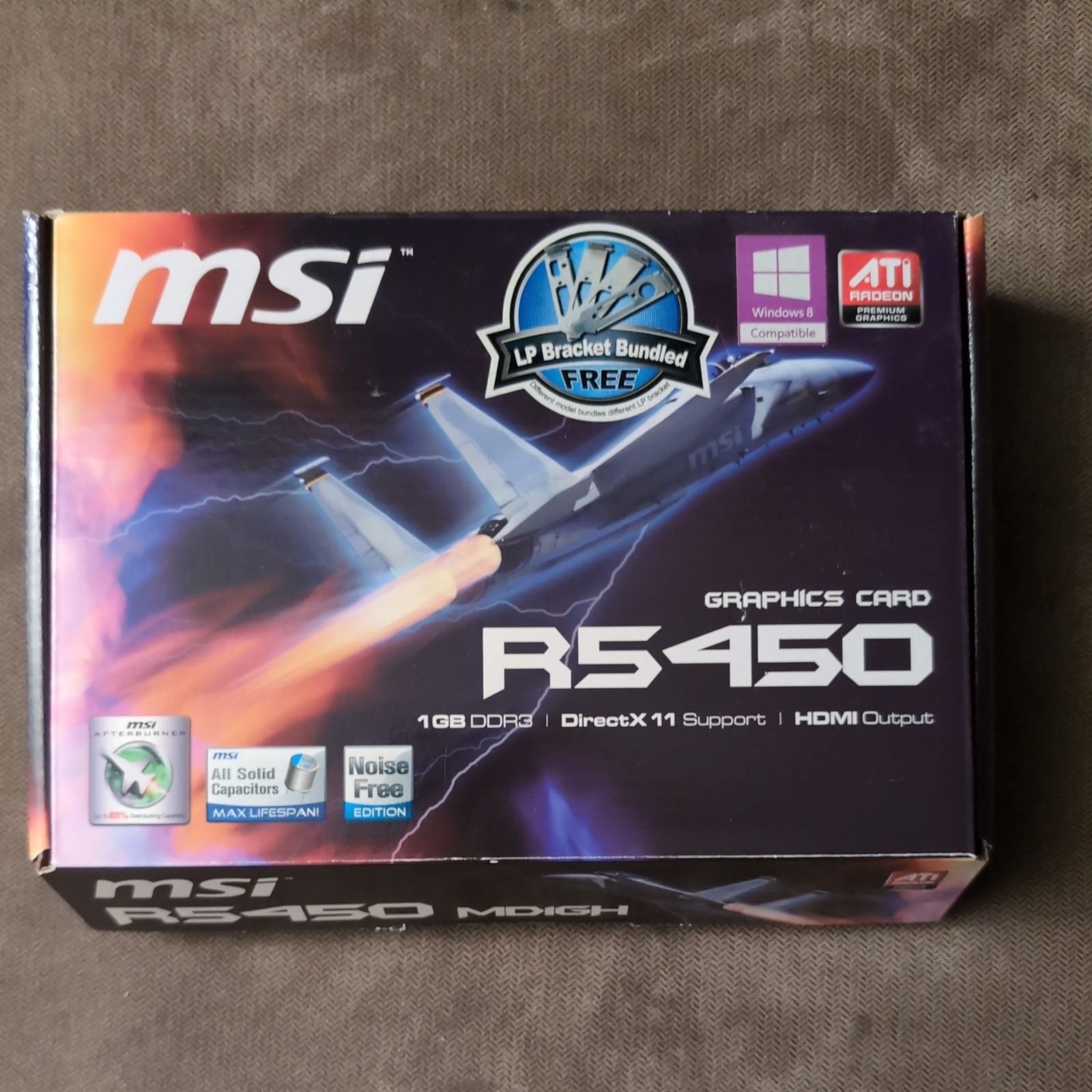MSI ATI Radeon R5450 1GB DDR3 Video Card GPU (MD1GD3H/LP ) -HDMI-VGA-DVI – NEW