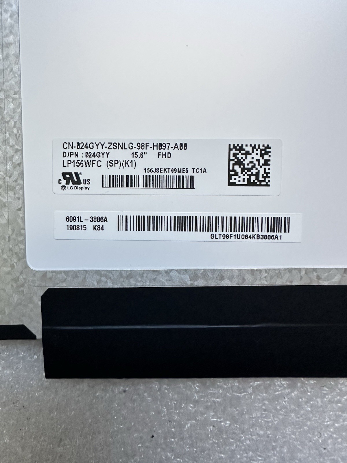 LG Display 15.6″ Matte LCD Screen Laptop Display 30 Pin LP156WFC (SP)(K1) 24GYY