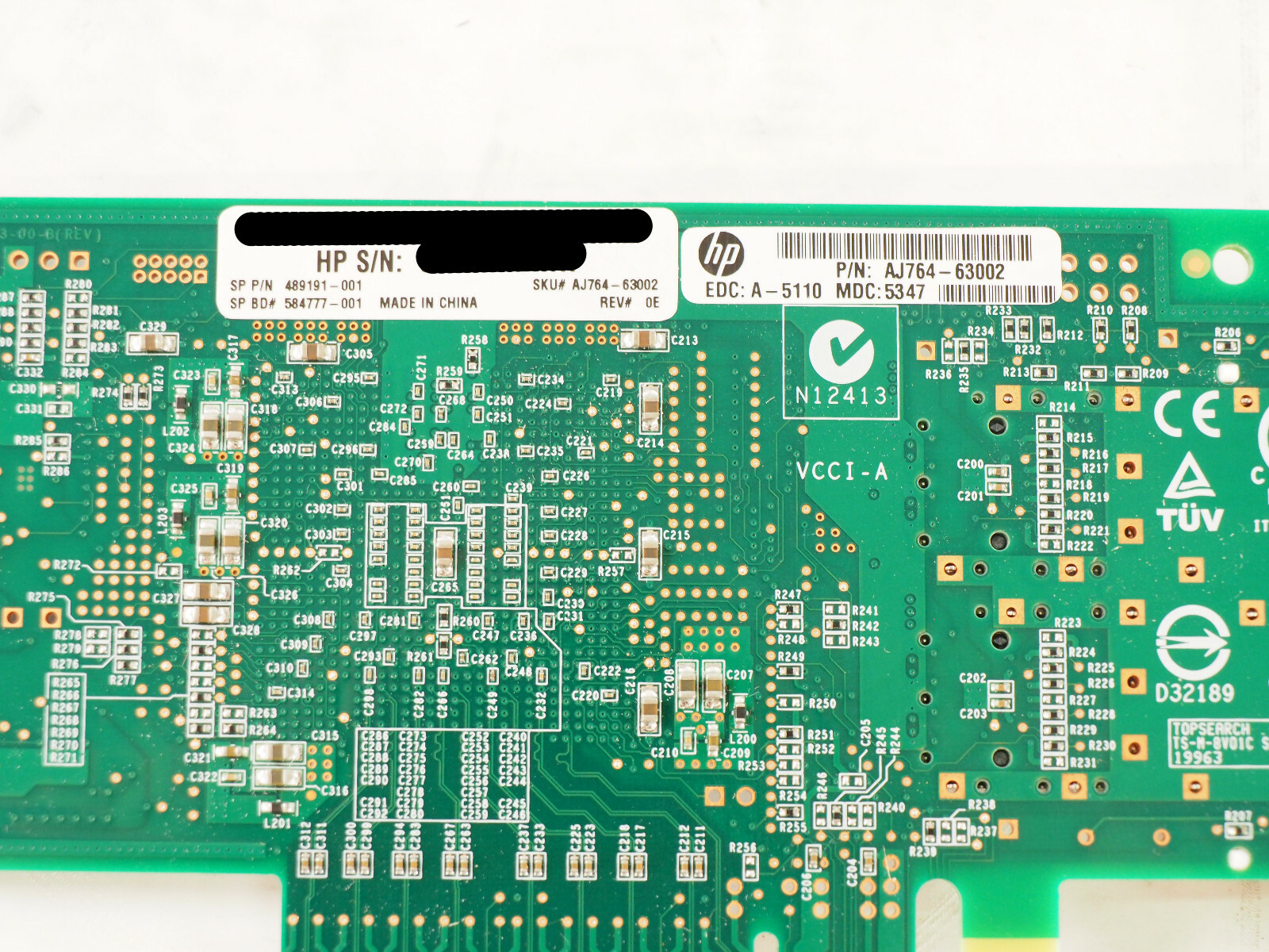 HP QLE2562-HP 2x SFP low profile bracket 489191-001 Network Module w/*2 SFP