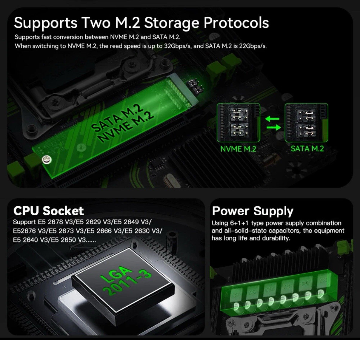 LGA 2011-3 X99 Kit Machinist PR9 Motherboard Xeon E5 2640 V4 CPU Combo